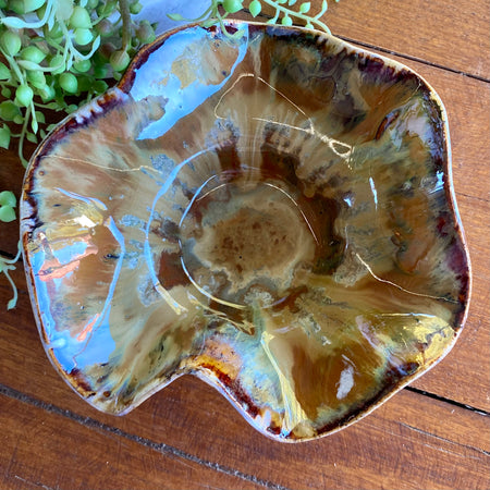 Organic Wave Bowls with Removable Dome Ikebana|Handmade Pottery