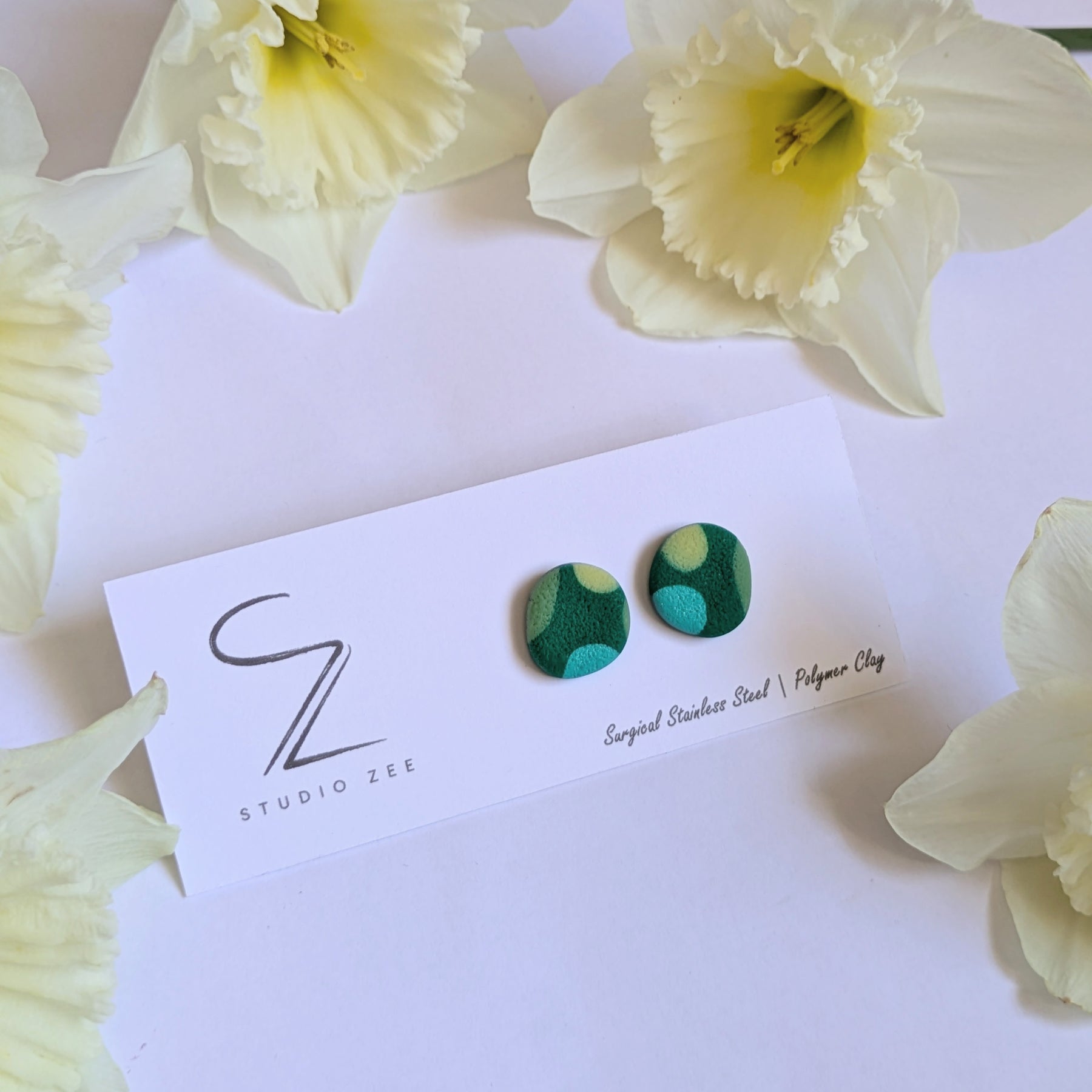 Colourful Stud Earrings