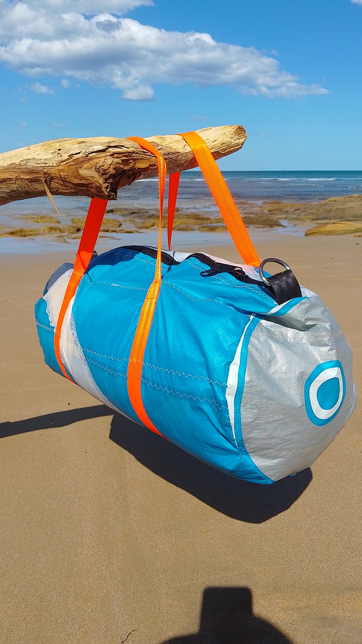 One-of-a-Kind Kite Duffle | Sustainable Handmade Bag Made in Torquay