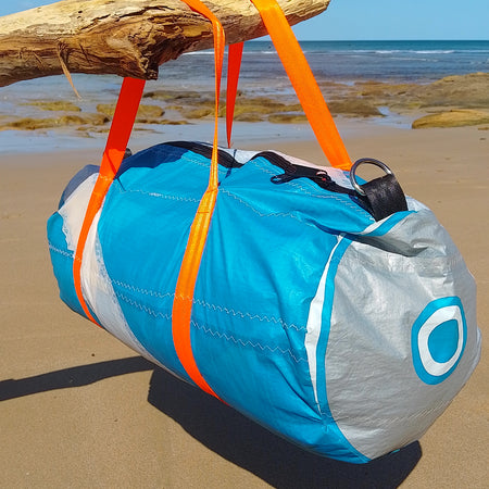 One-of-a-Kind Kite Duffle | Sustainable Handmade Bag Made in Torquay