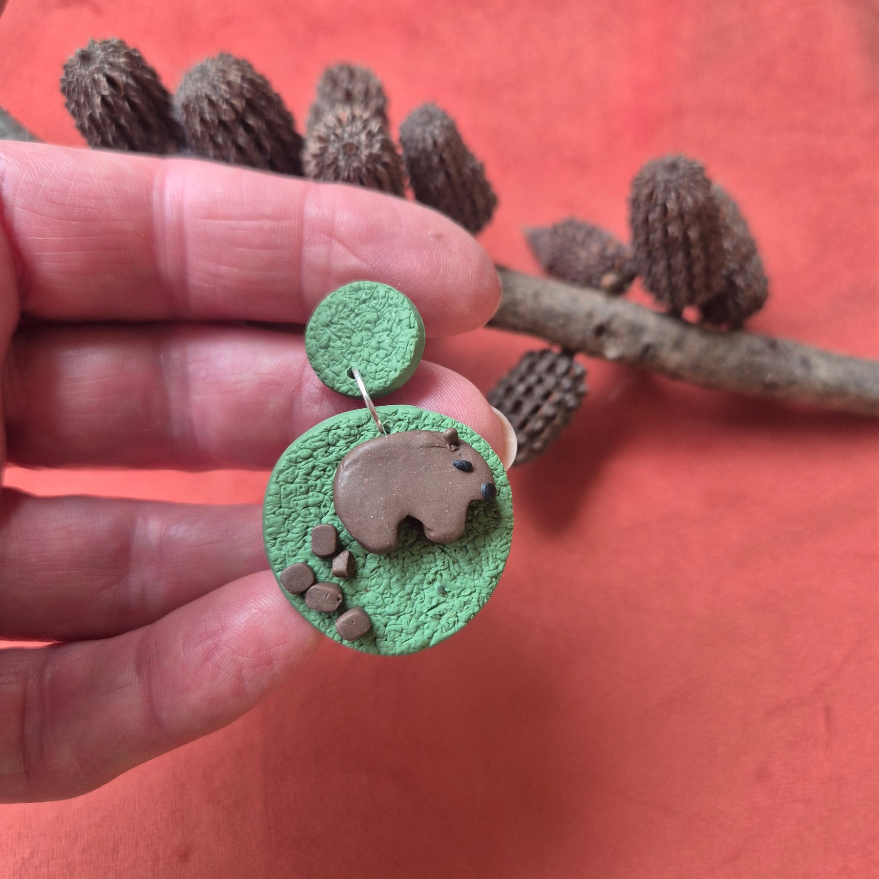 Wombat Earrings