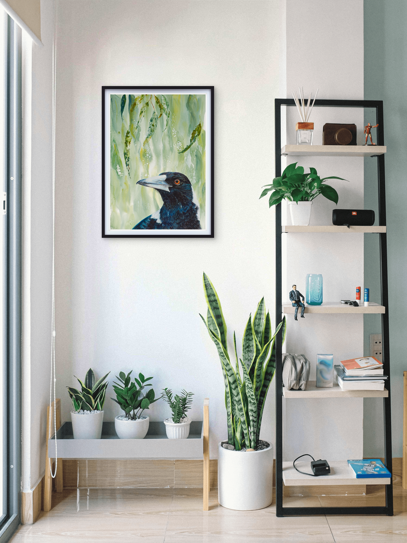 Magpie | " Maggie" Fine Art Print | Wall Art | Australian Native Bird