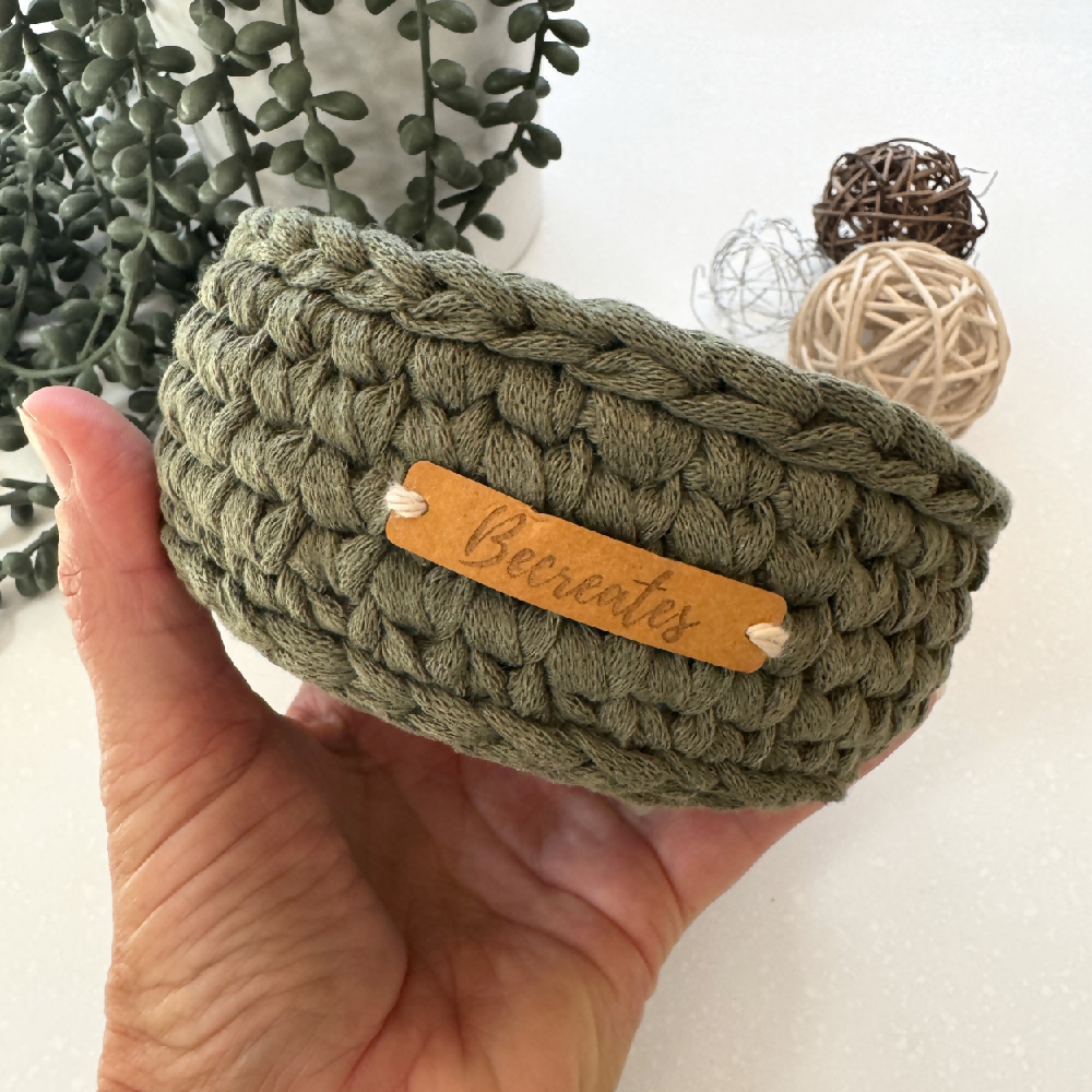 Handmade-basket-recycled-yarn-khaki-green-mini (3)