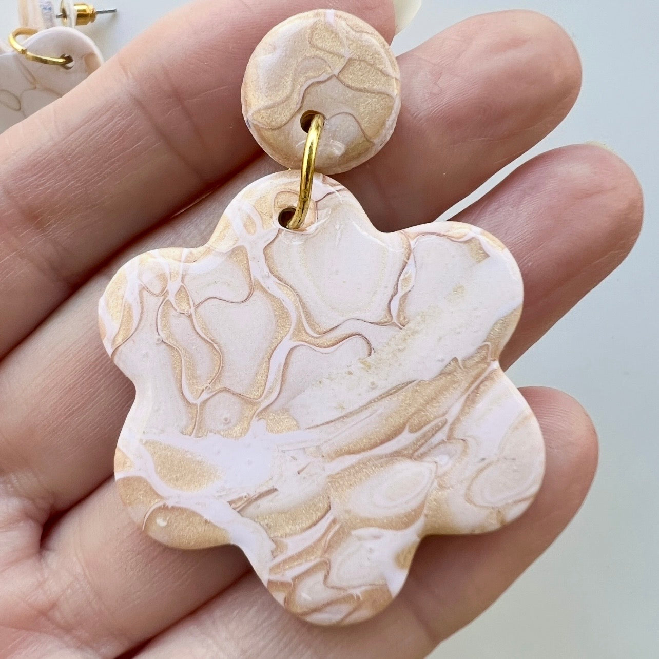Earrings ~ Polymer Clay Mokume Gane Dangles