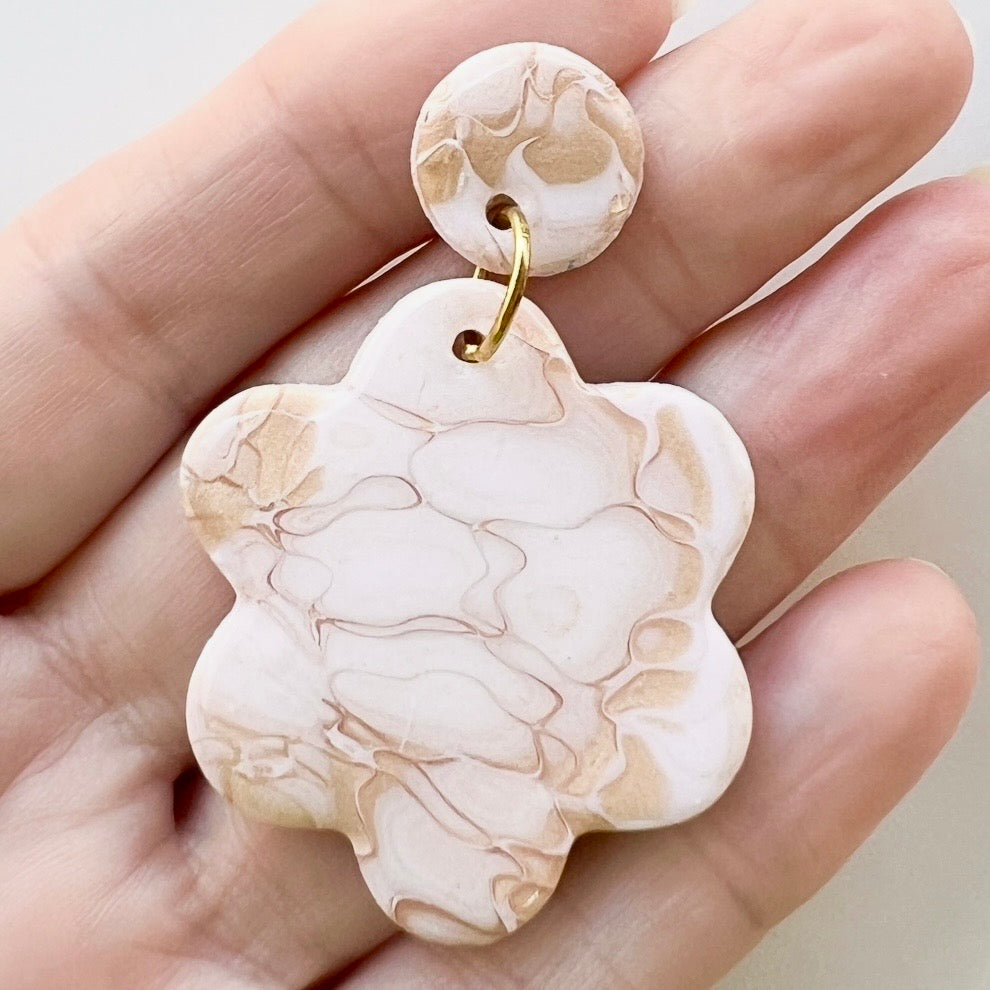Earrings ~ Polymer Clay Mokume Gane Dangles