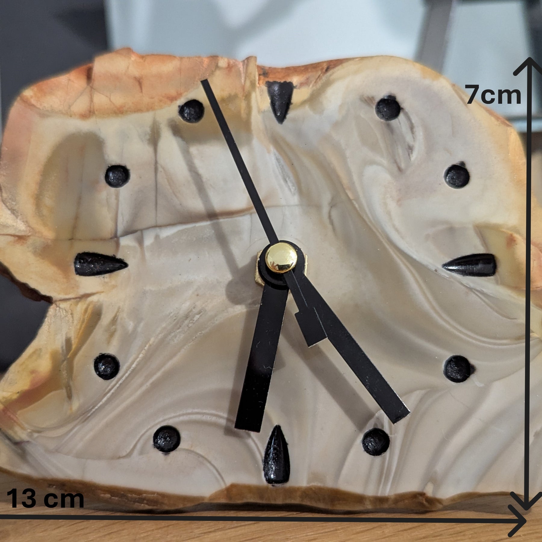 Polished Camooweal Ribbonstone Slab Clock