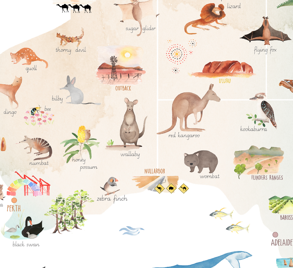 Educational-posters-Australian-animal-and-places-map6@happylazuly