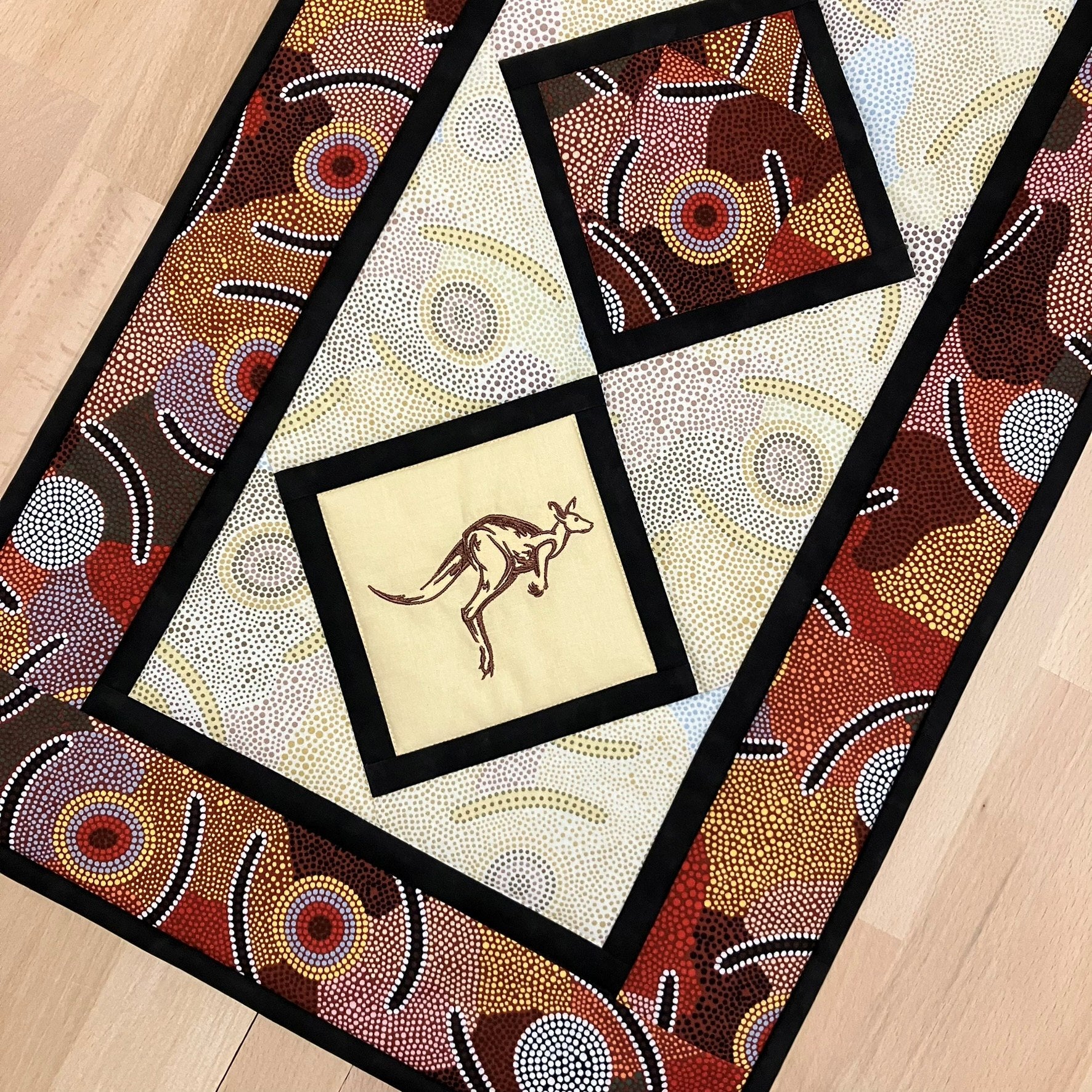 handmade Australian native quilted - kangaroo