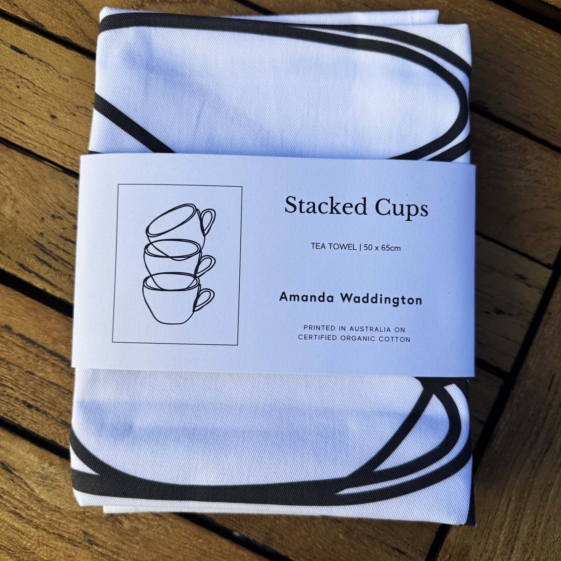 Artist Designed Tea Towel - 100% Organic Cotton. Kitchen Study No. 3