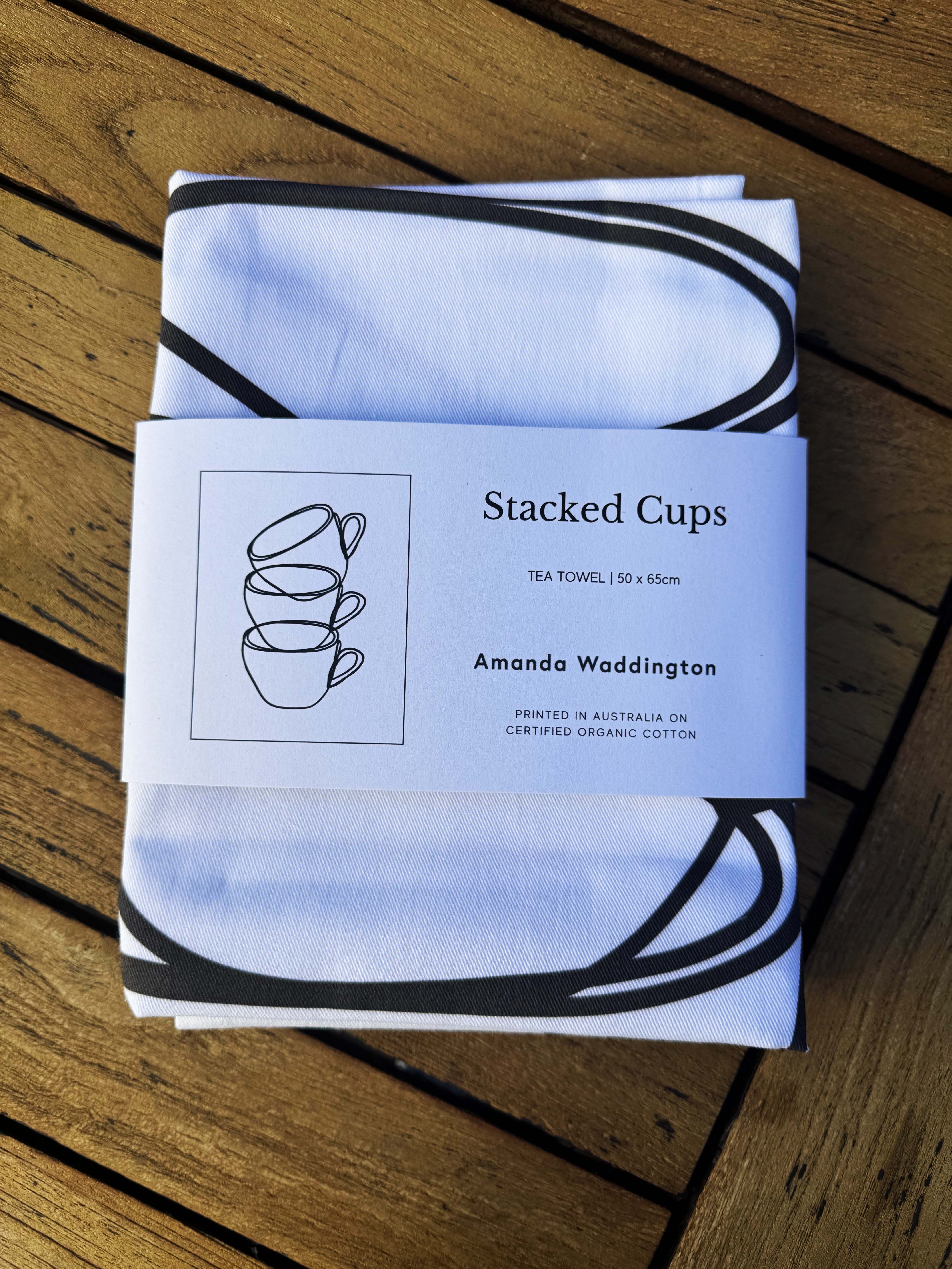 Artist Designed Tea Towel - 100% Organic Cotton. Kitchen Study No. 3
