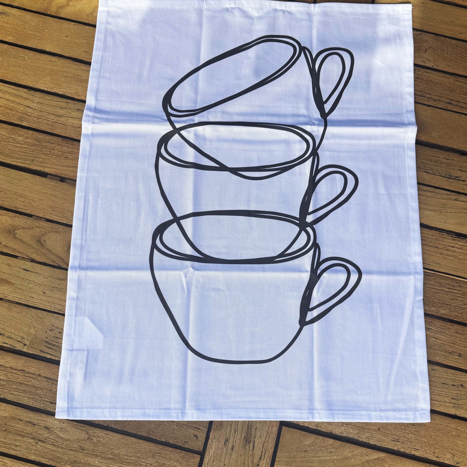 Artist Designed Tea Towel - 100% Organic Cotton. Kitchen Study No. 3