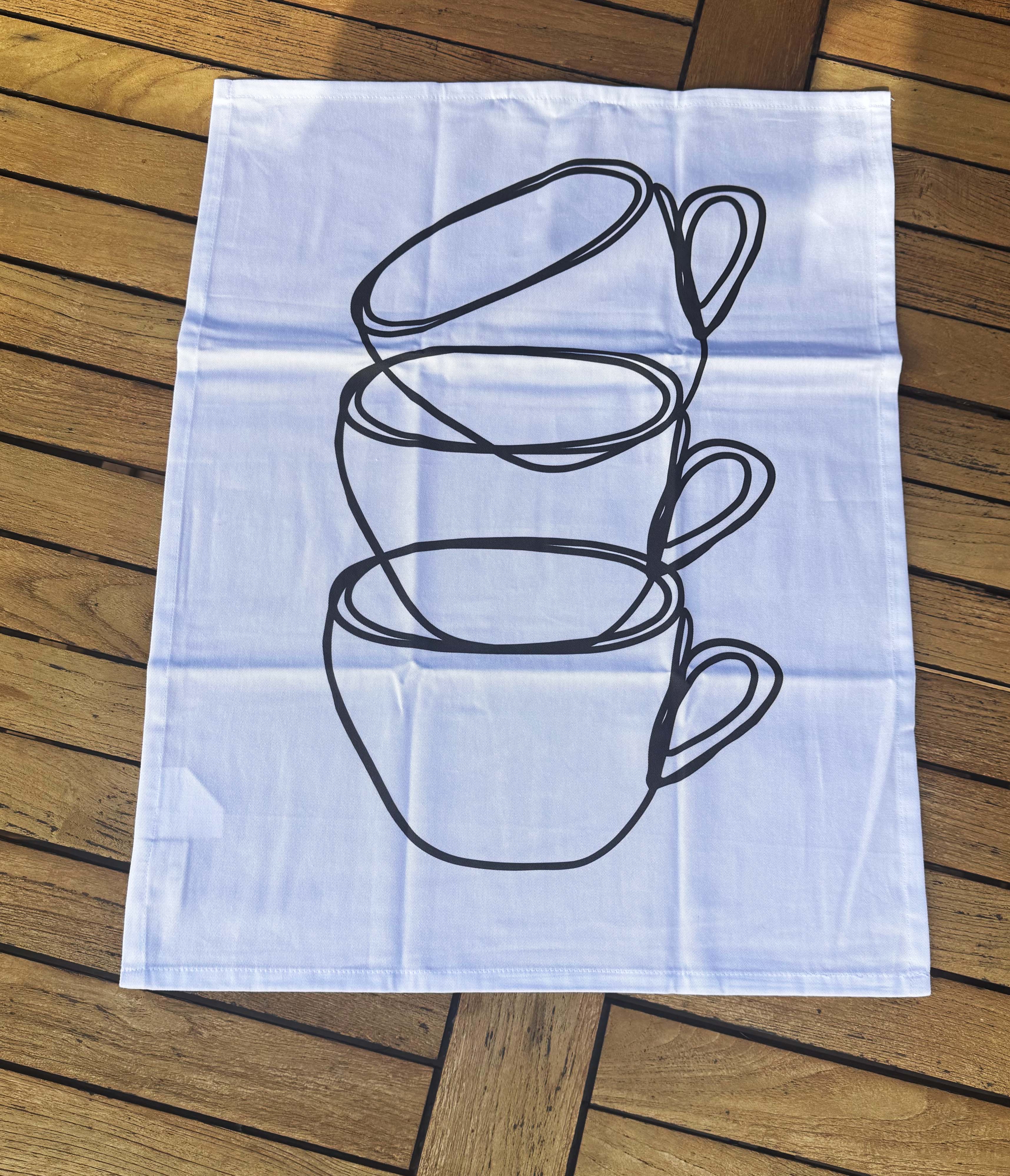 Artist Designed Tea Towel - 100% Organic Cotton. Kitchen Study No. 3