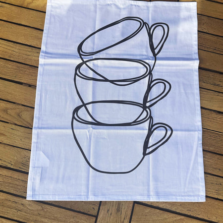 Artist Designed Tea Towel - 100% Organic Cotton. Kitchen Study No. 3