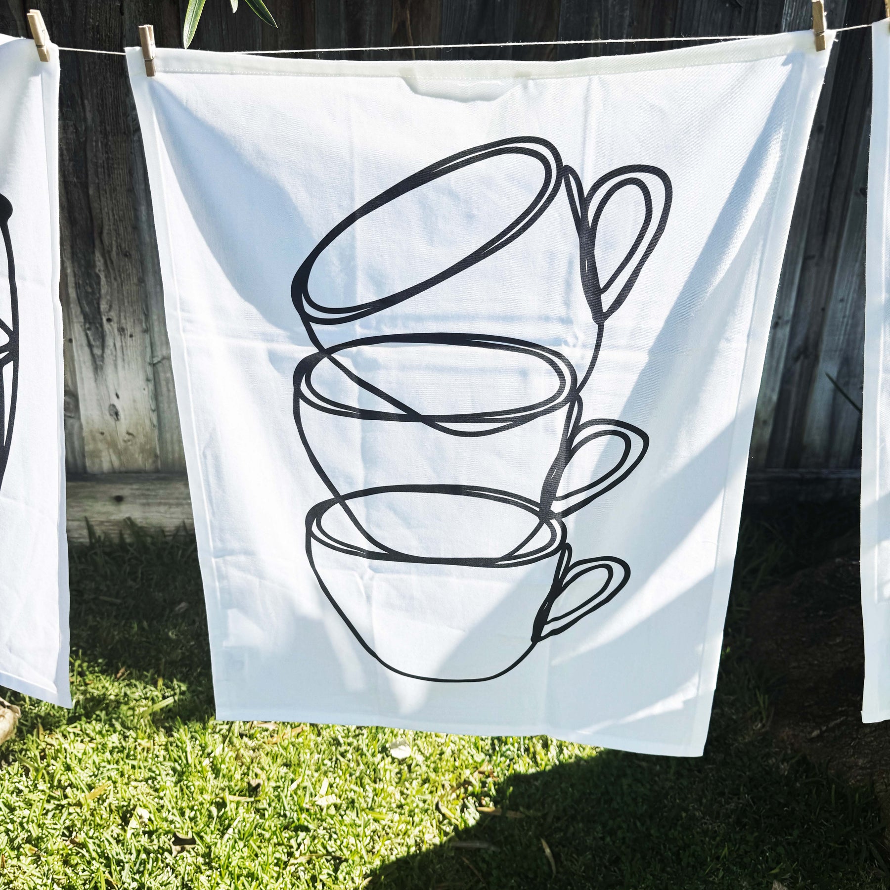 Artist Designed Tea Towel - 100% Organic Cotton. Kitchen Study No. 3
