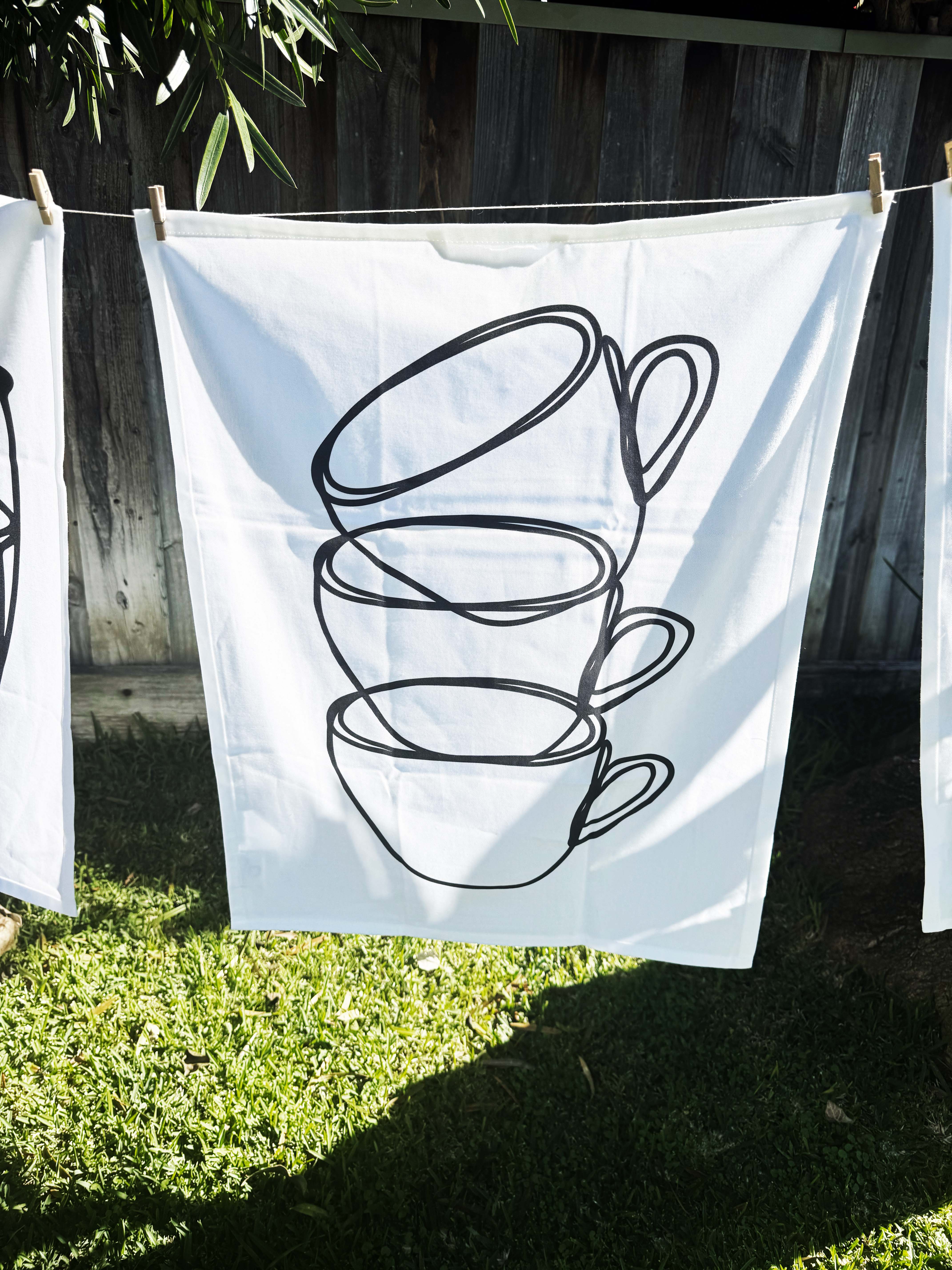 Artist Designed Tea Towel - 100% Organic Cotton. Kitchen Study No. 3