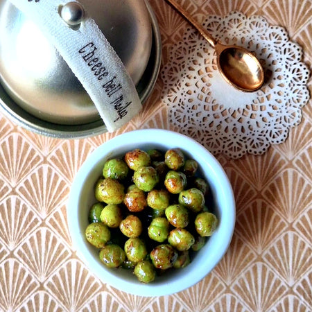 Brussel Sprouts dish (with ornate serving spoon)
