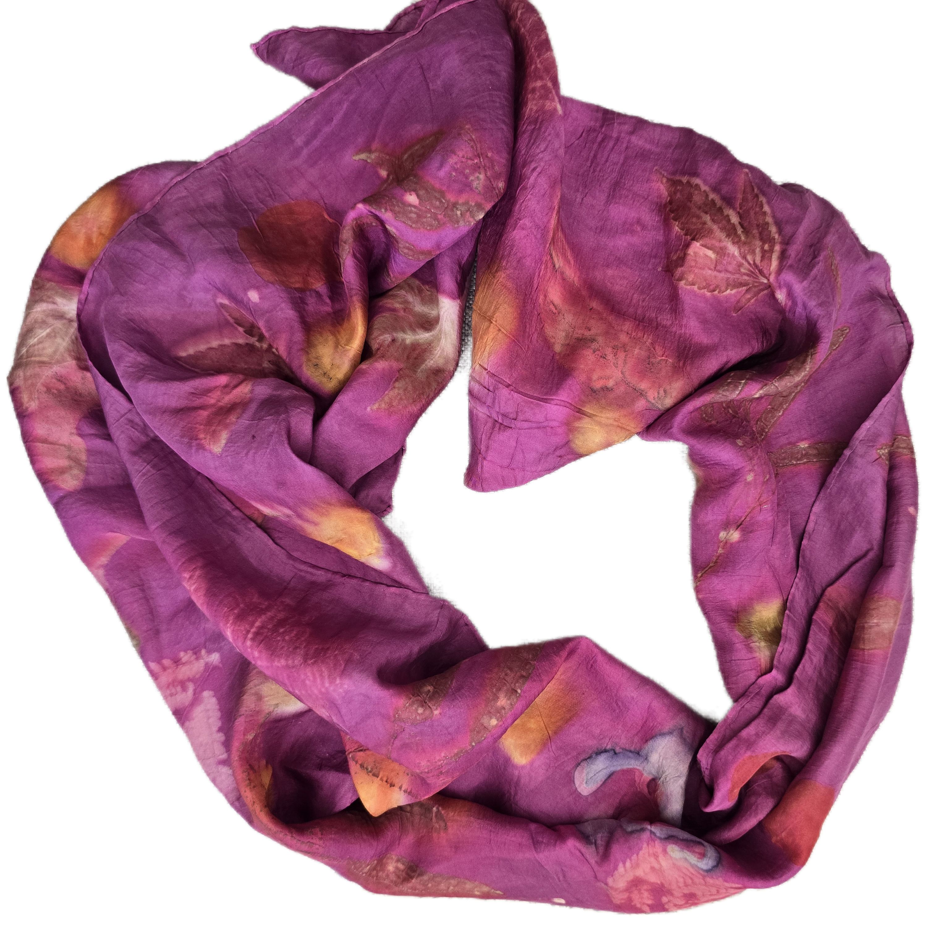 Eco Printed Silk Scarf