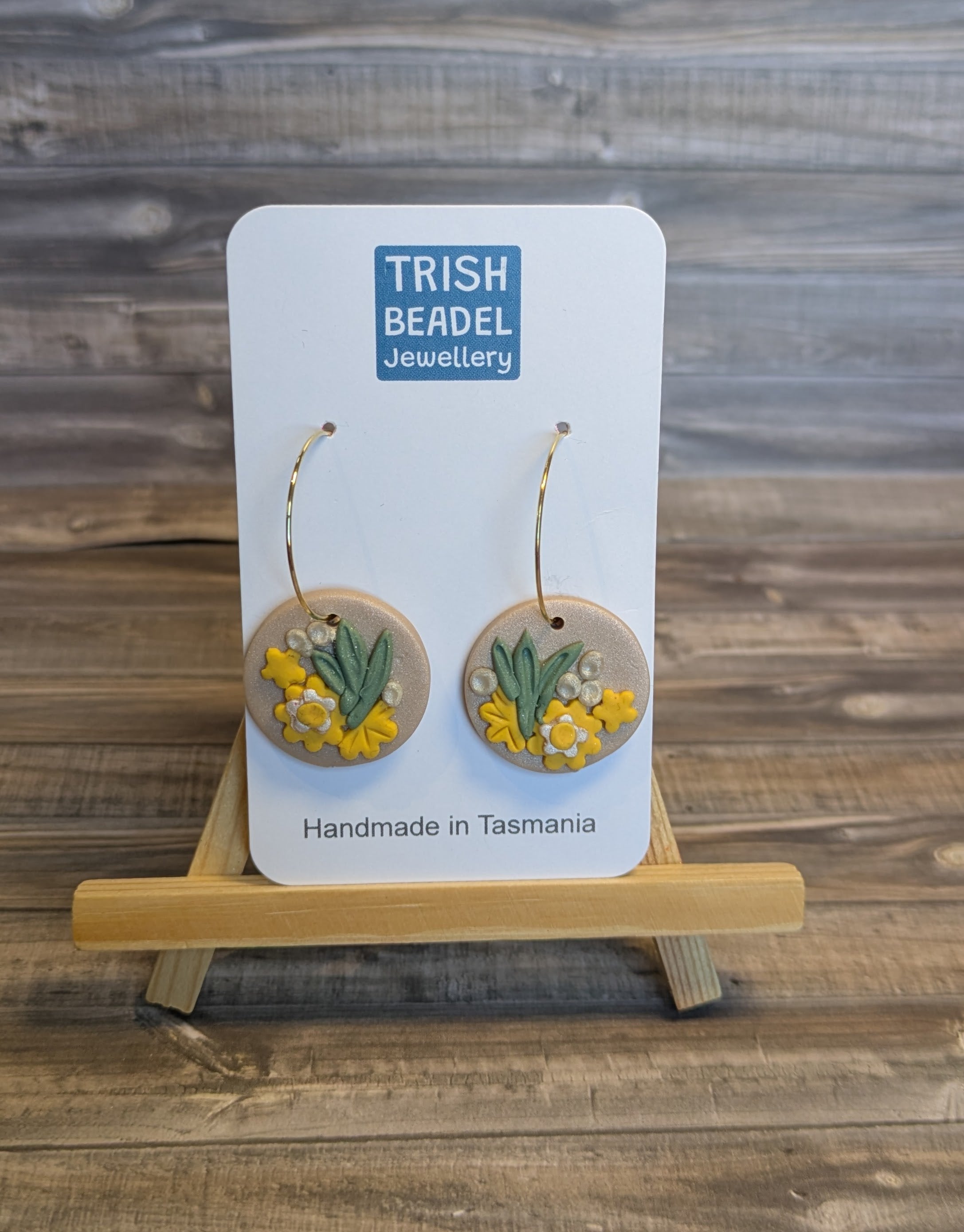 Flower Garden hoops - Yellow