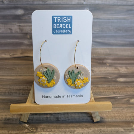 Flower Garden hoops - Yellow