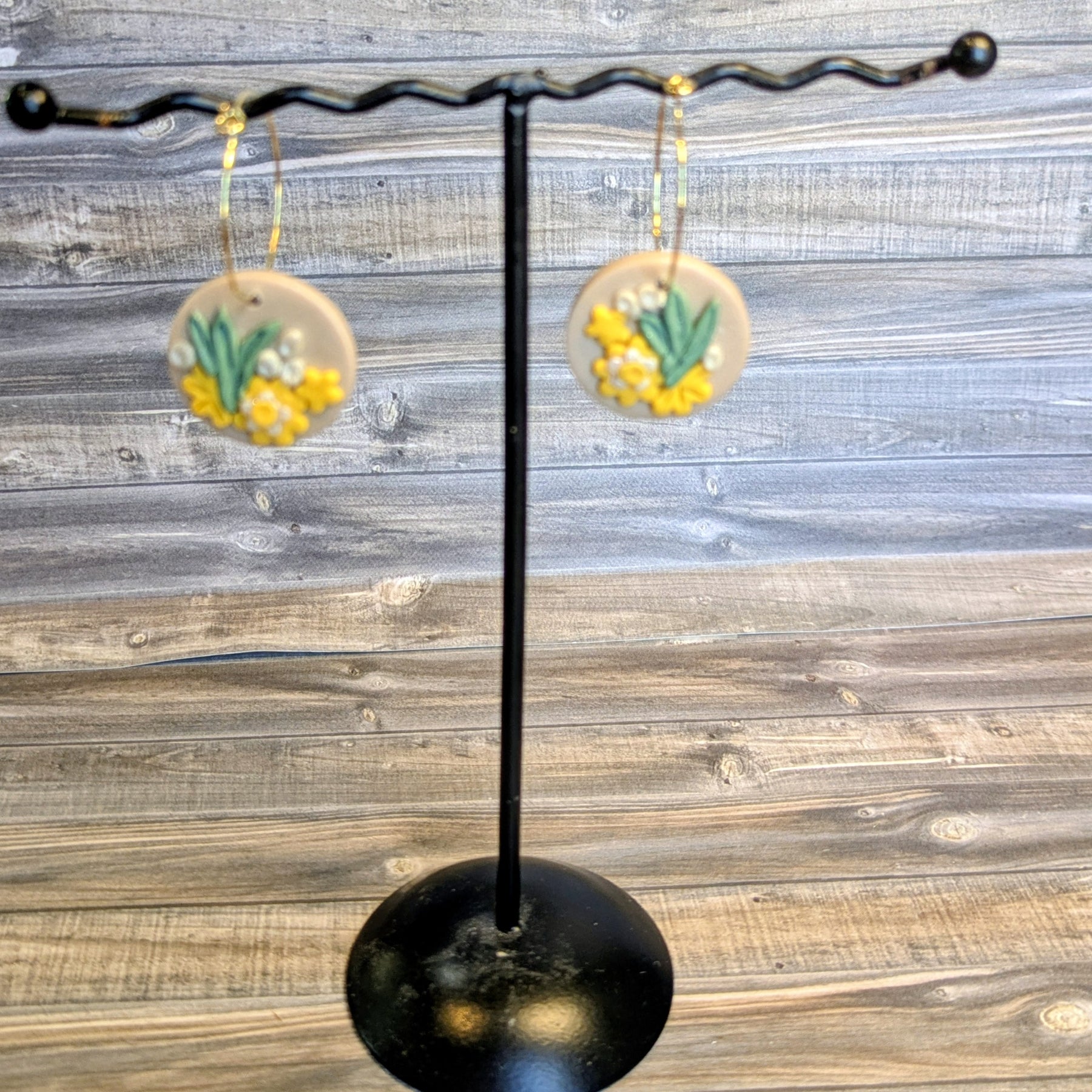 Flower Garden hoops - Yellow