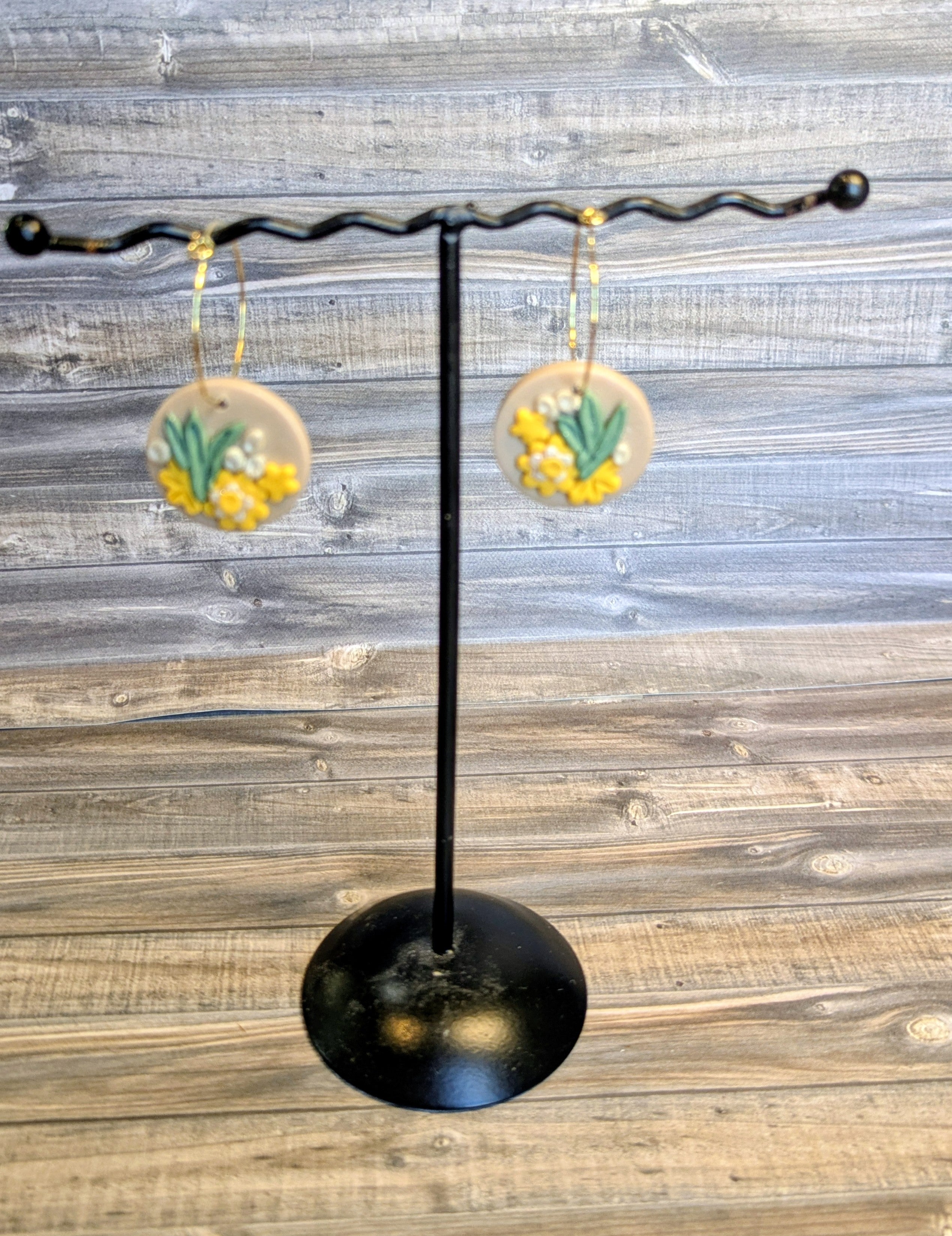 Flower Garden hoops - Yellow