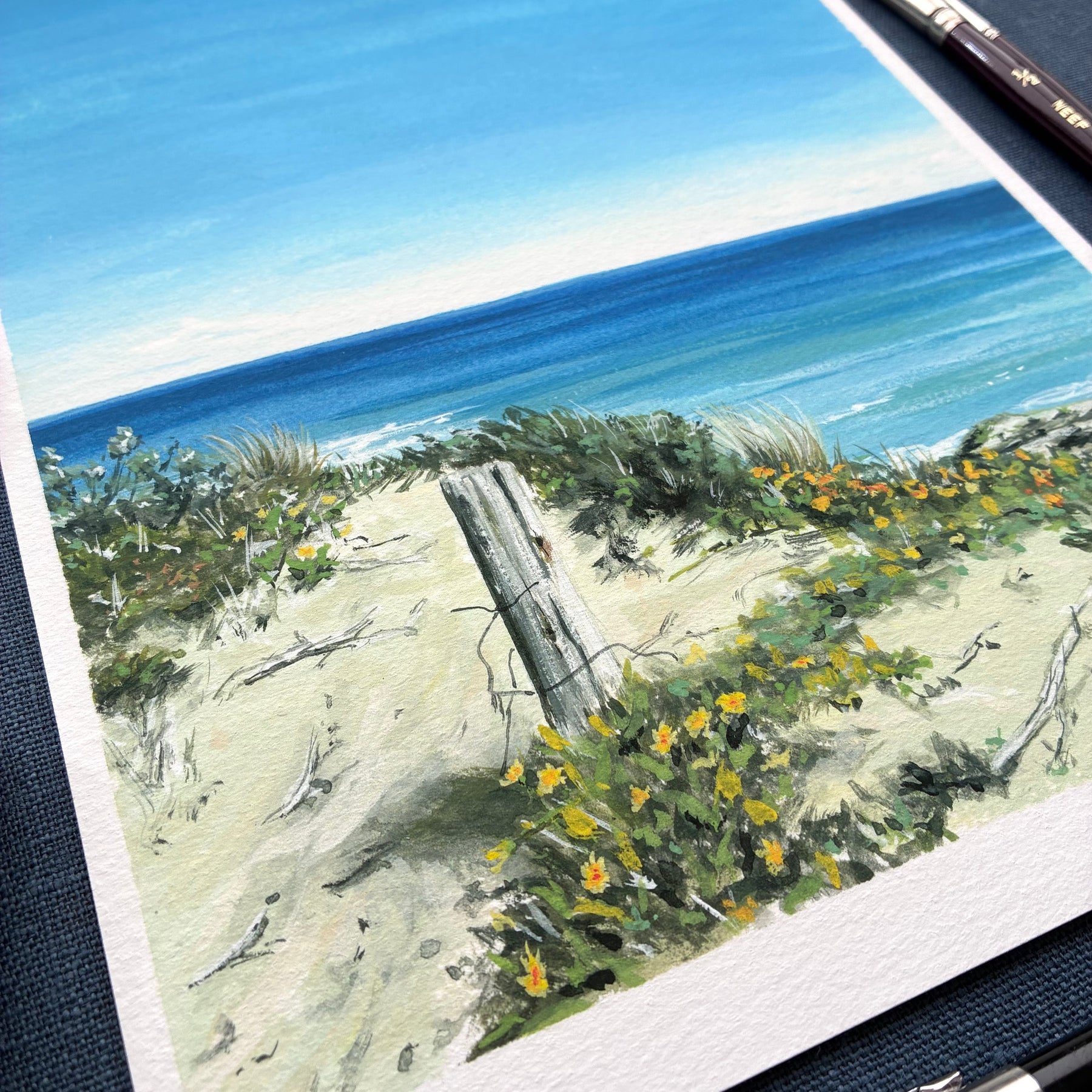 Wall Art - A4 Print - Sorrento Yellow Flowers