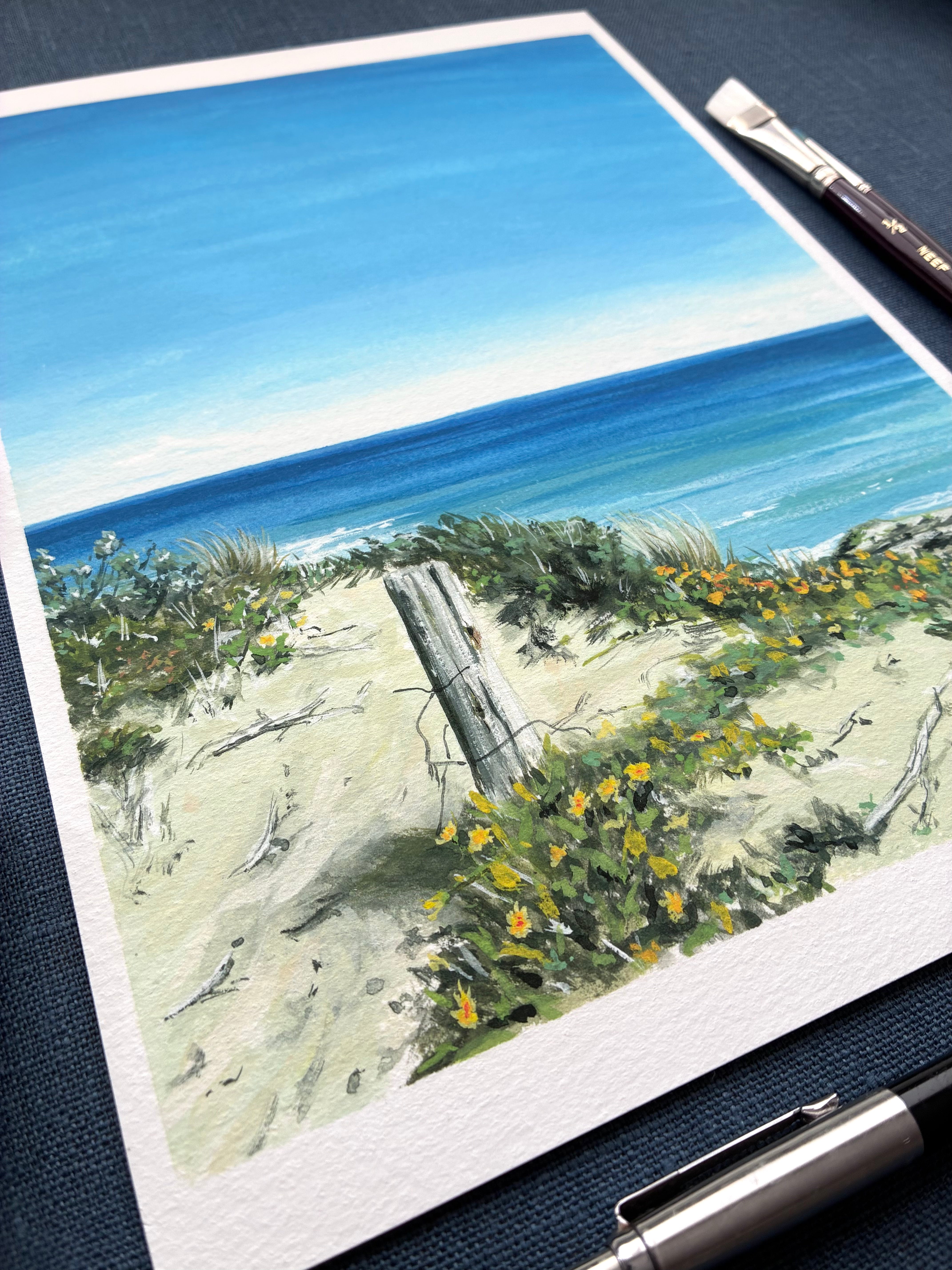 Wall Art - A4 Print - Sorrento Yellow Flowers