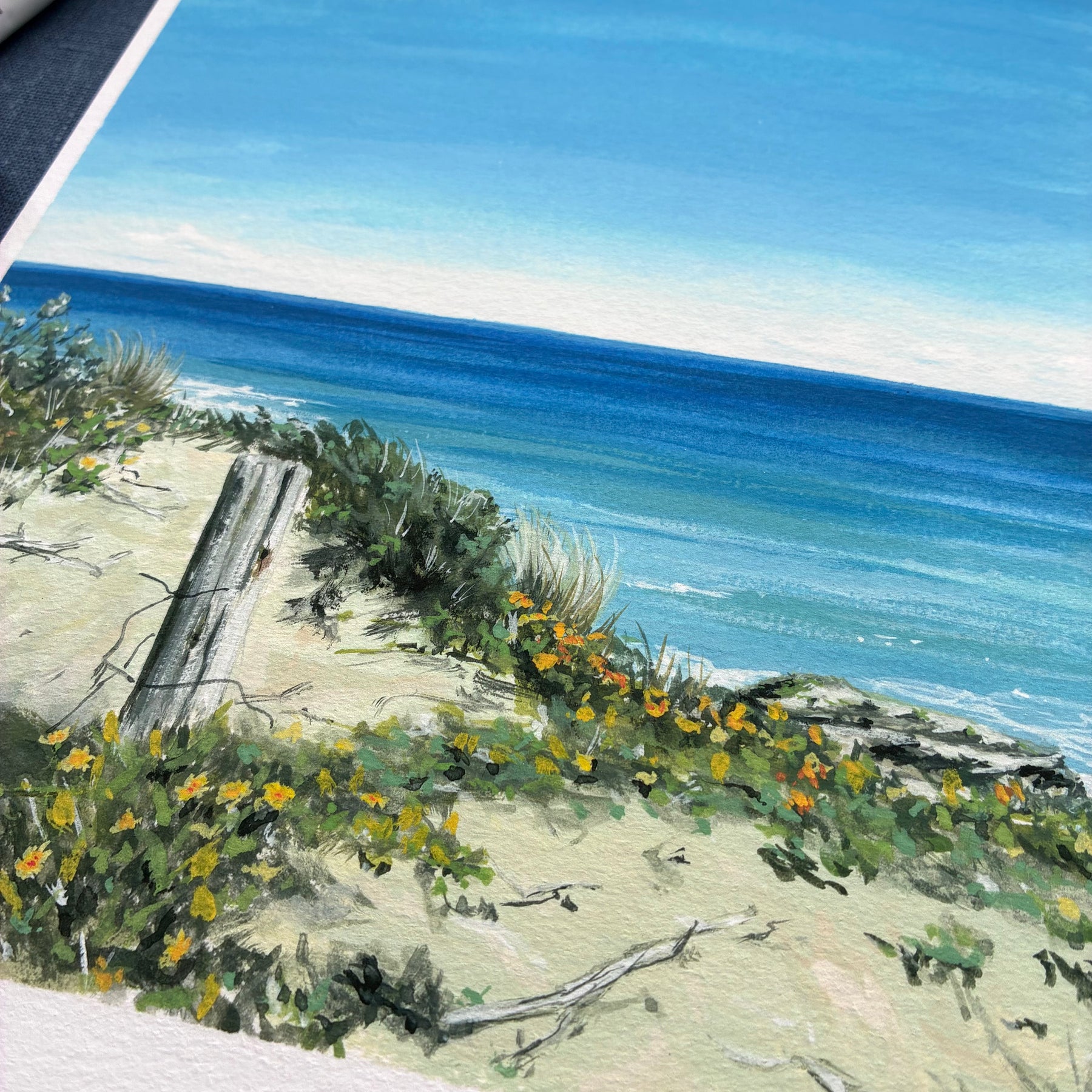 Wall Art - A4 Print - Sorrento Yellow Flowers