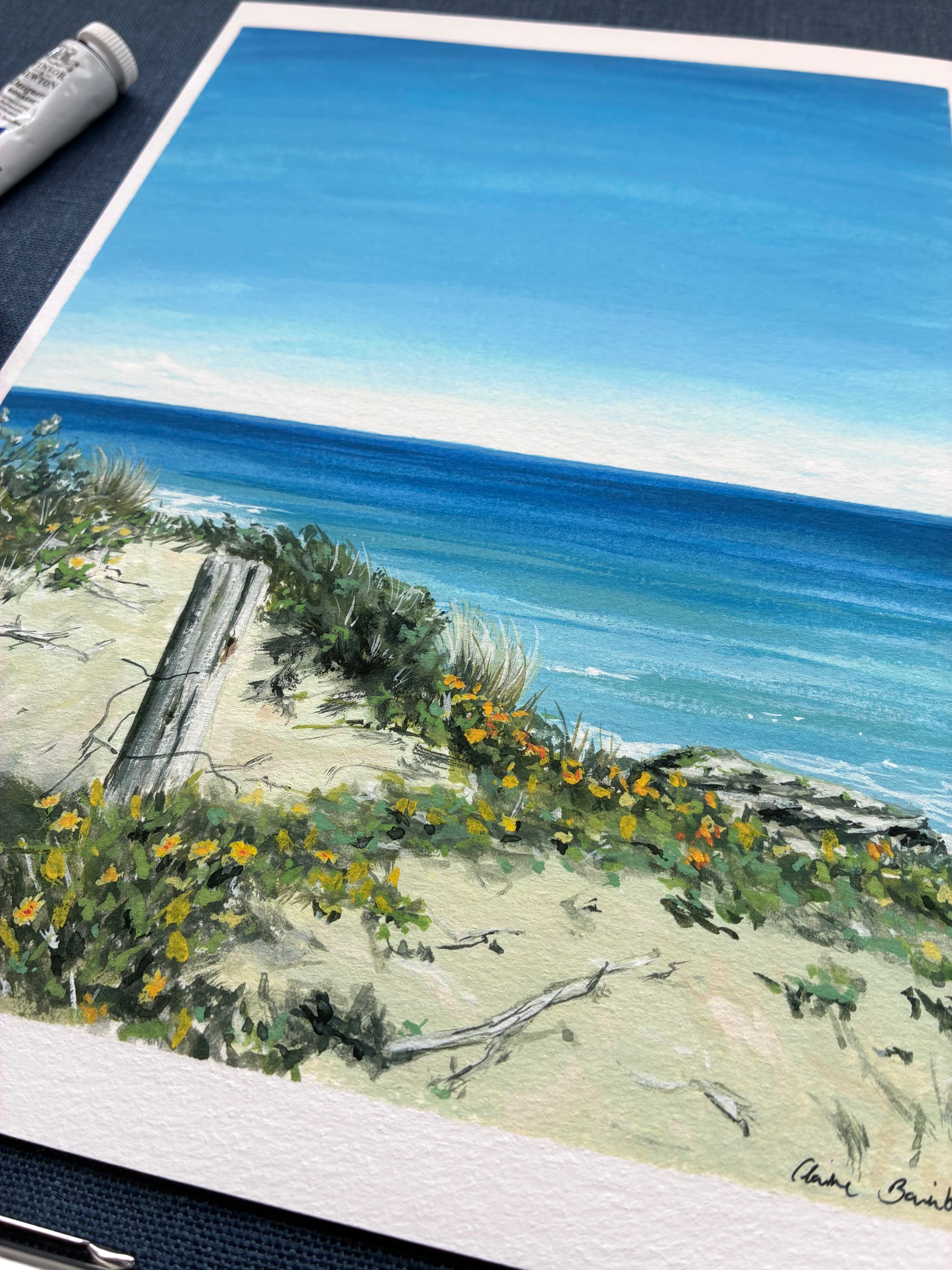Wall Art - A4 Print - Sorrento Yellow Flowers