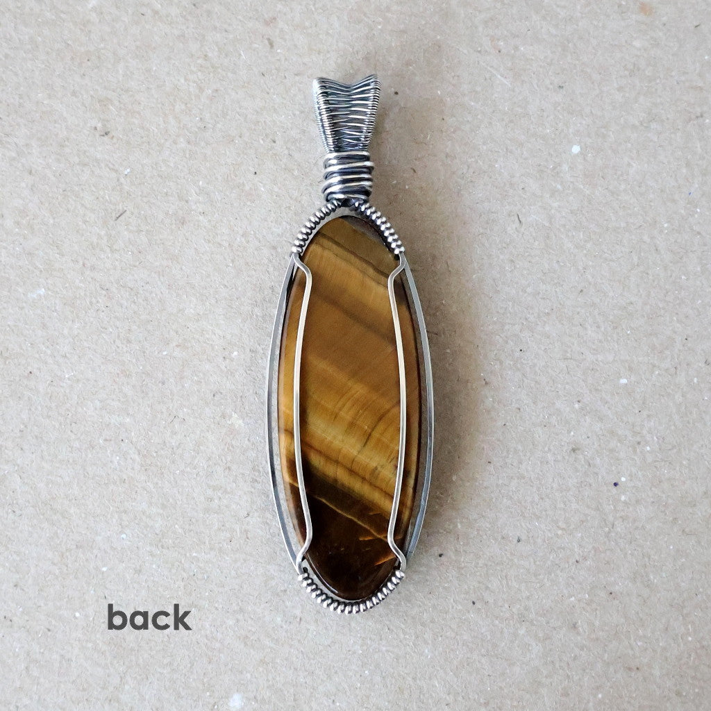 Handcrafted Tiger Eye Pendant - Talisman of Confidence
