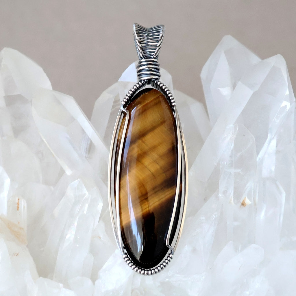 Handcrafted Tiger Eye Pendant - Talisman of Confidence