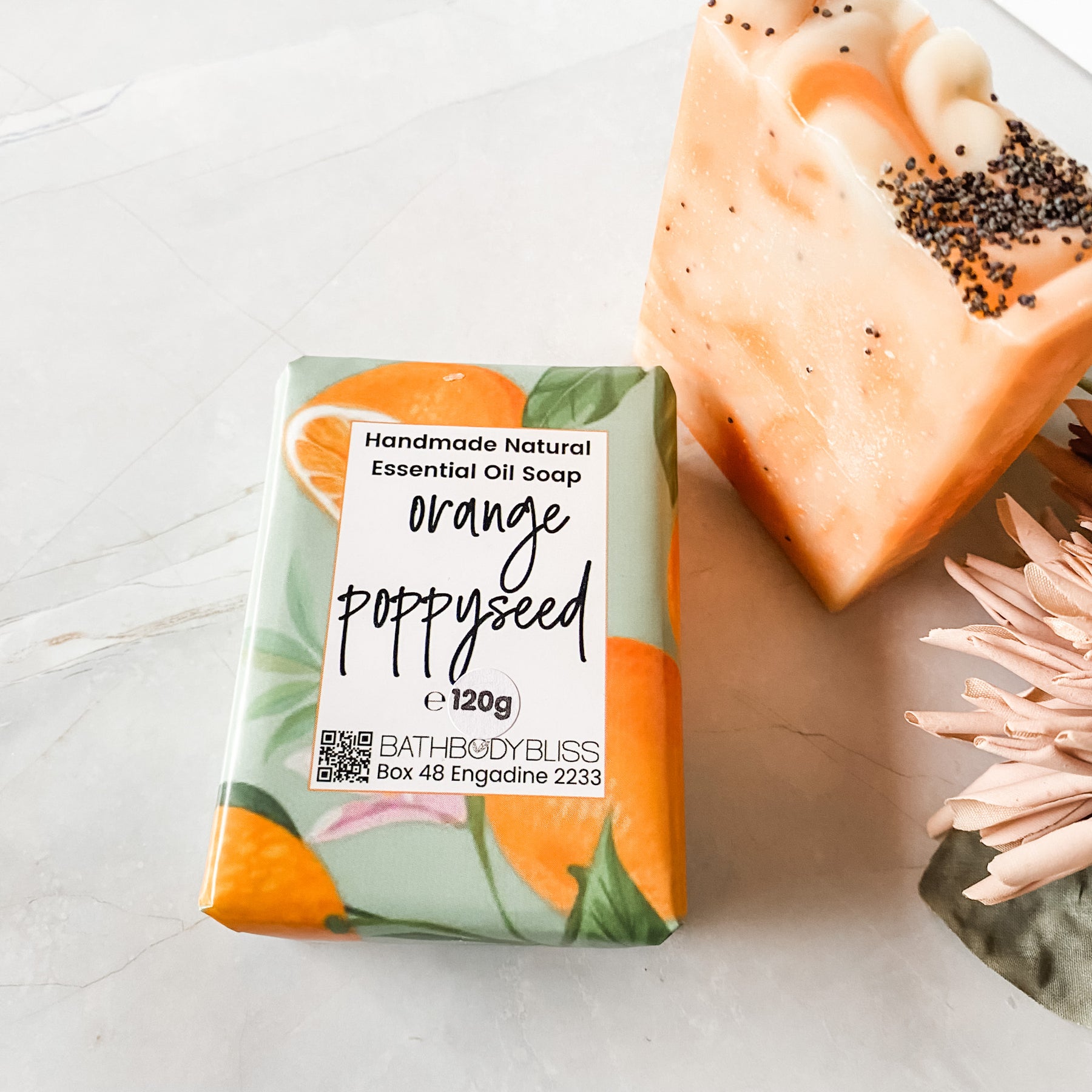 Orange Poppyseed - Handmade Vegan Soap