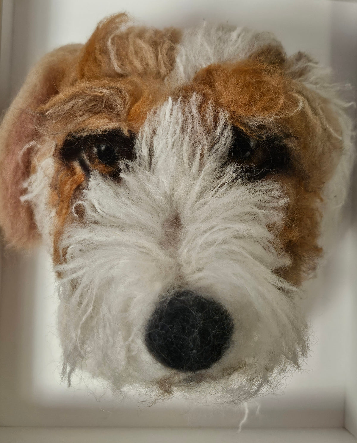 Custom 3D Fibre Art Framed Pawtrait