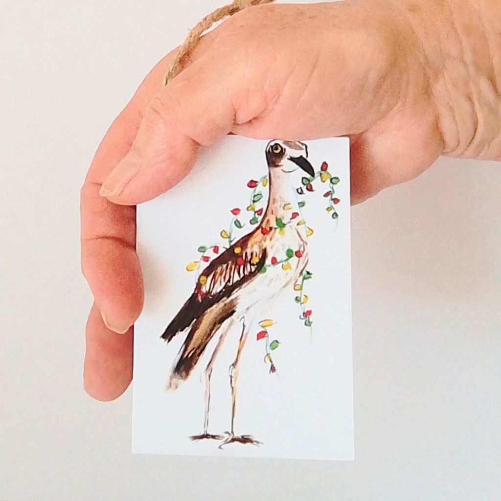 Curlew Christmas Tags - Set of 4 designs