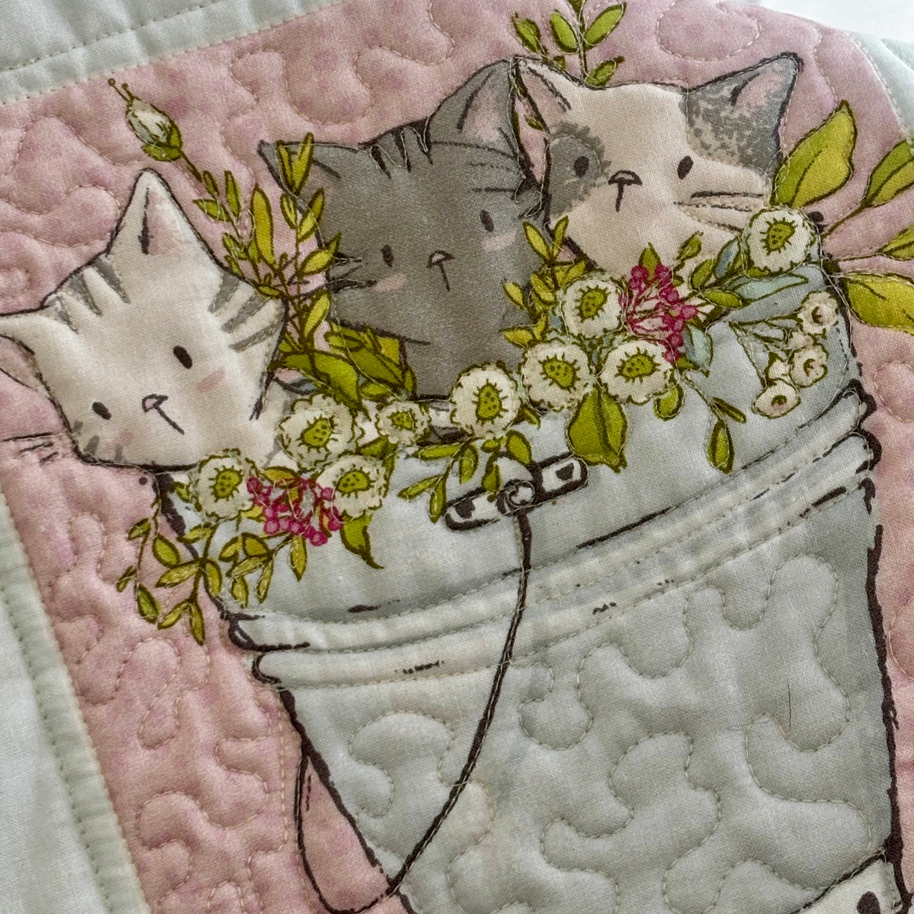 Quilted baby blanket