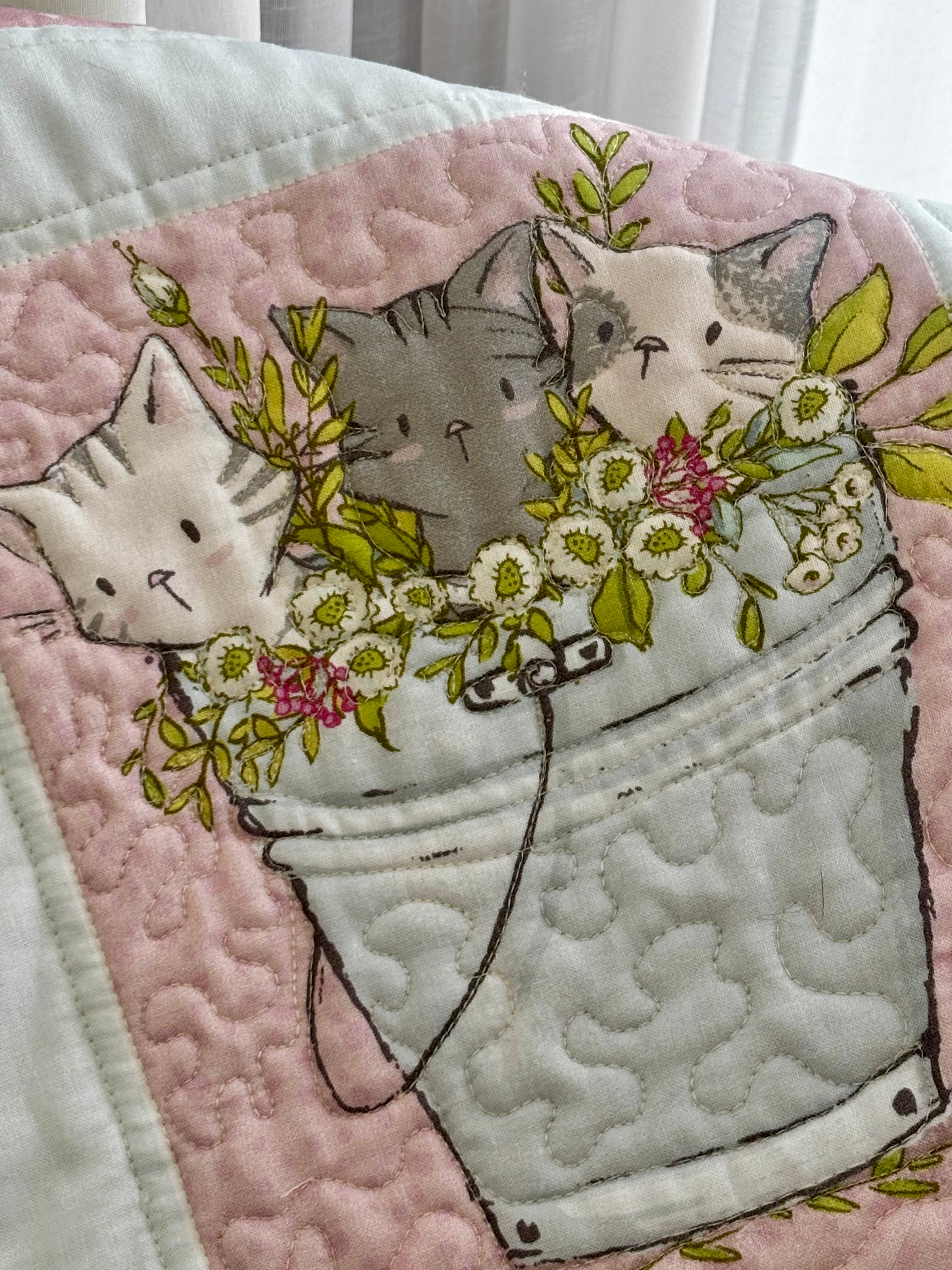 Quilted baby blanket