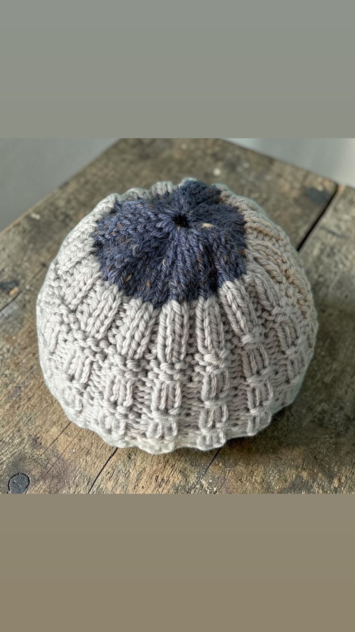 Merino Wool Baby Beanie 3-6 months Free Postage
