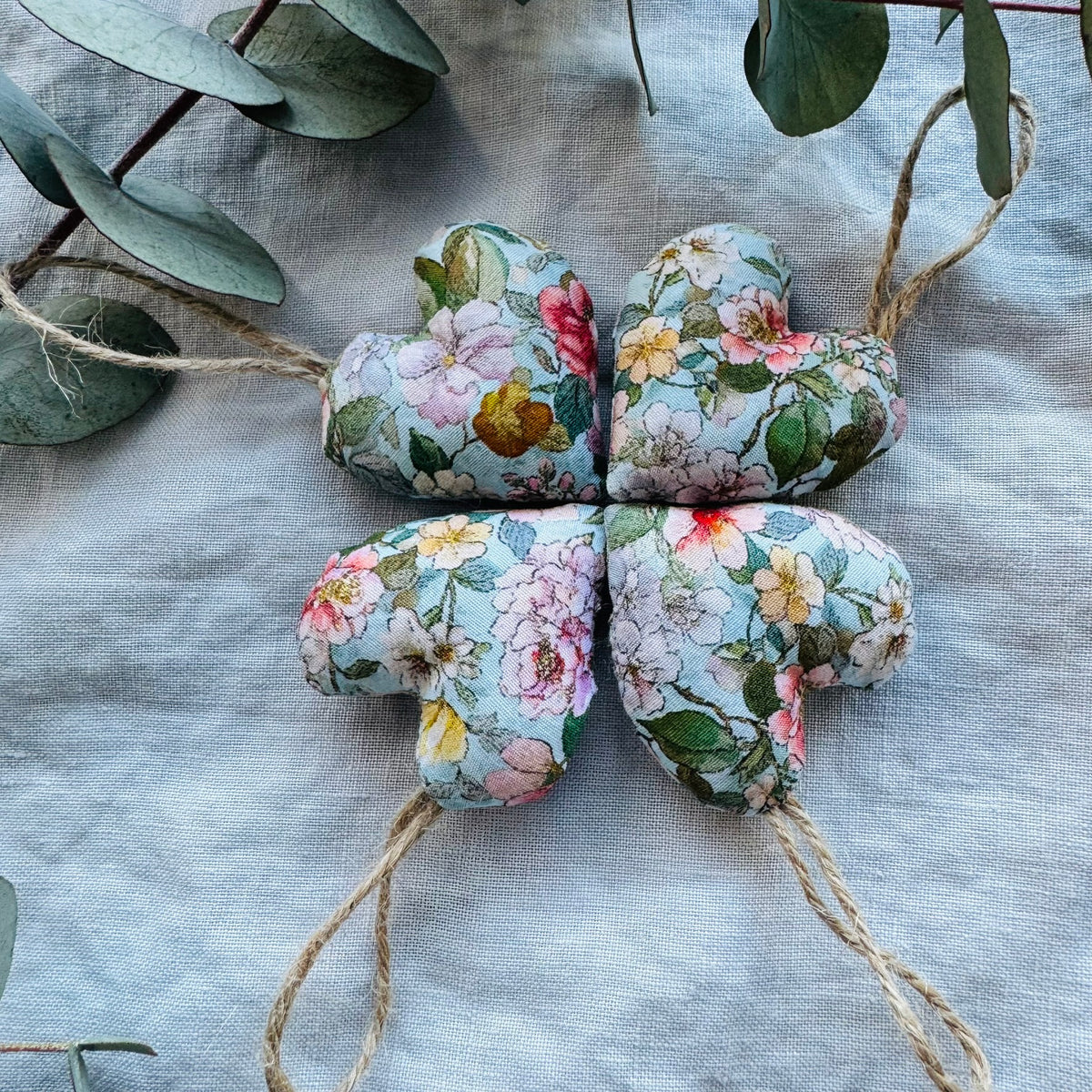 Romantic Hearts - handmade with wool filling