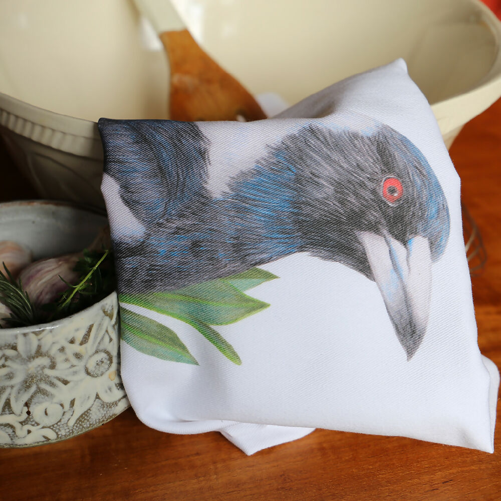 Cotton Tea Towel - Australian Magpie