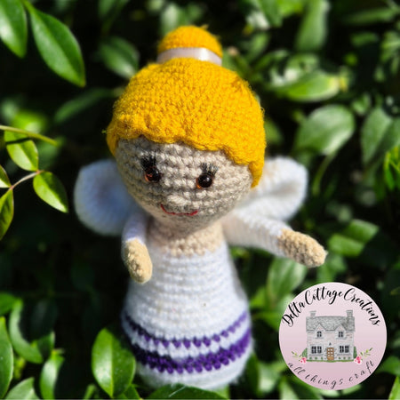 Crochet Christmas Angel with Wings