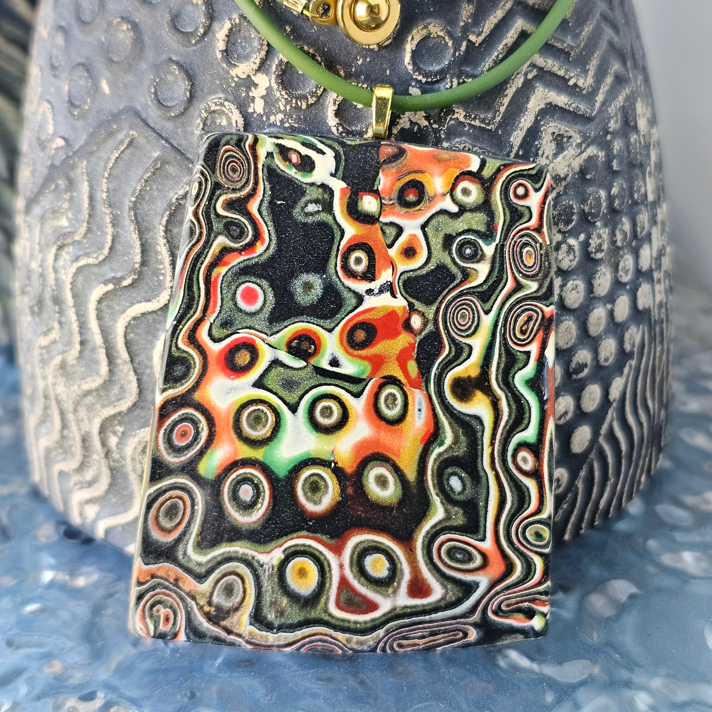 BONFIRE NIGHT - POLYMER CLAY PENDANT