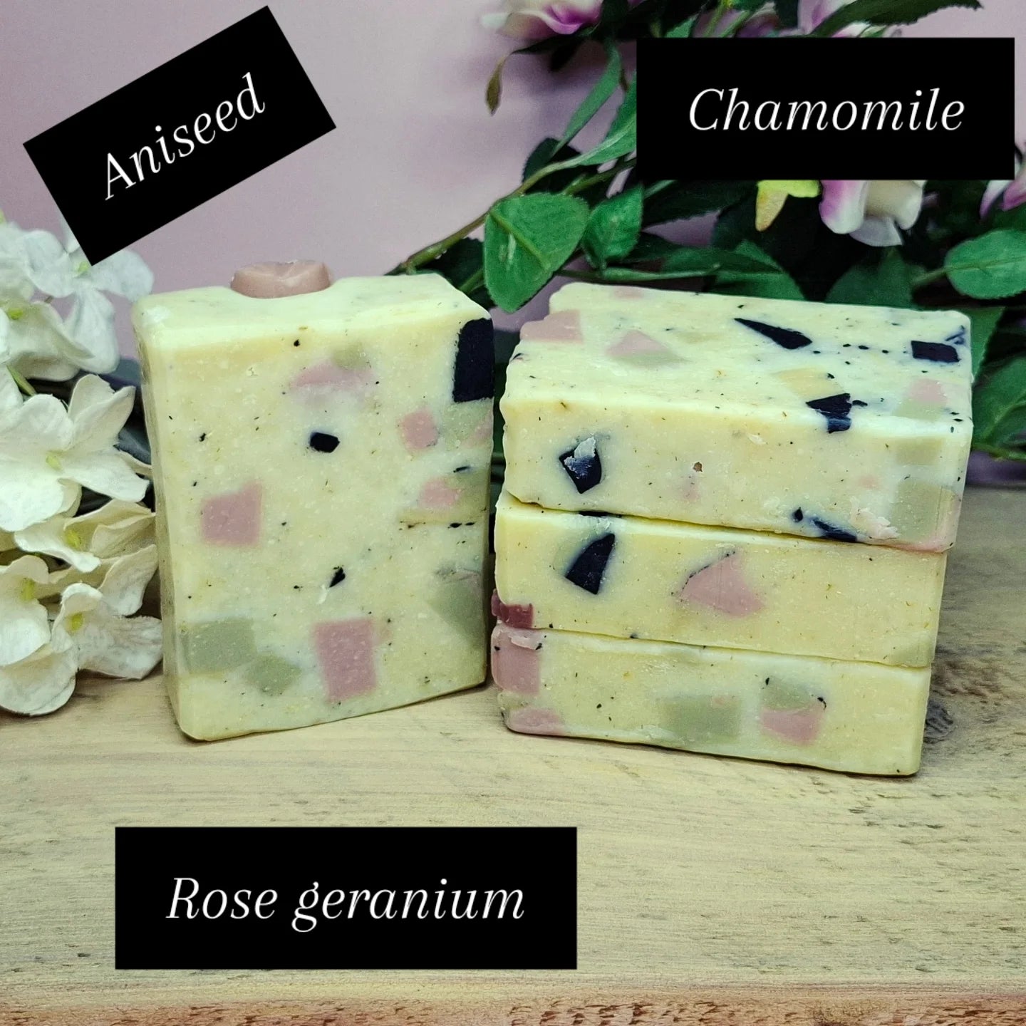 First Date -  Palamrosa and geranium handmade soap