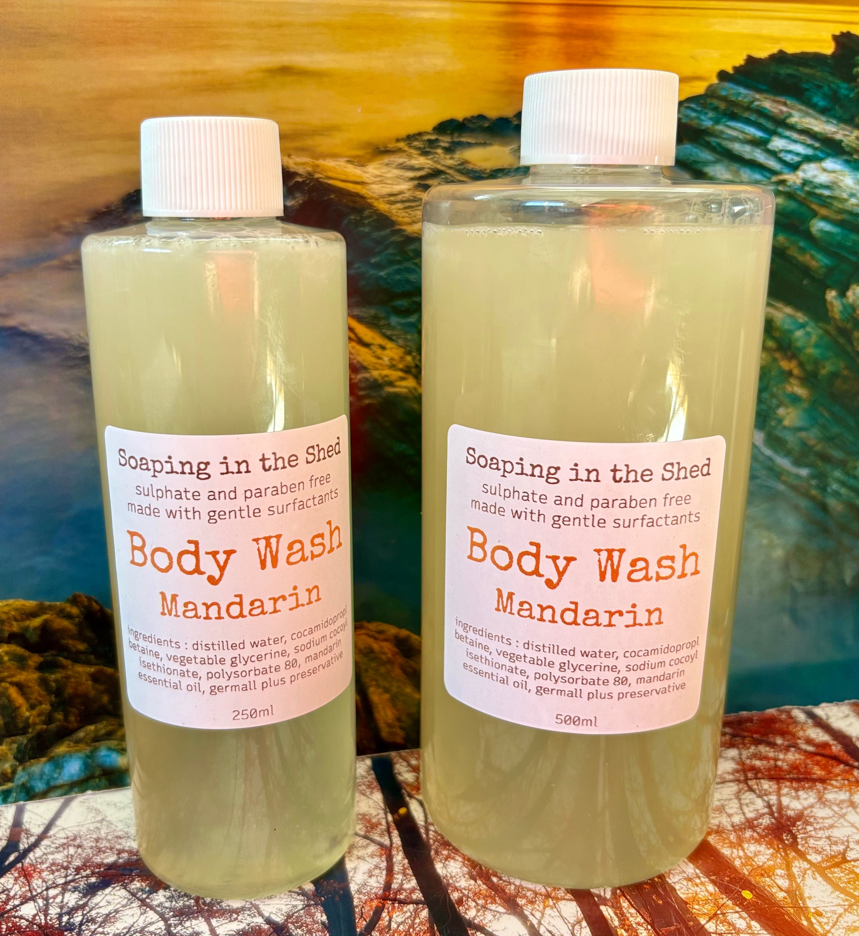 Body Wash with Vegetable Glycerine.