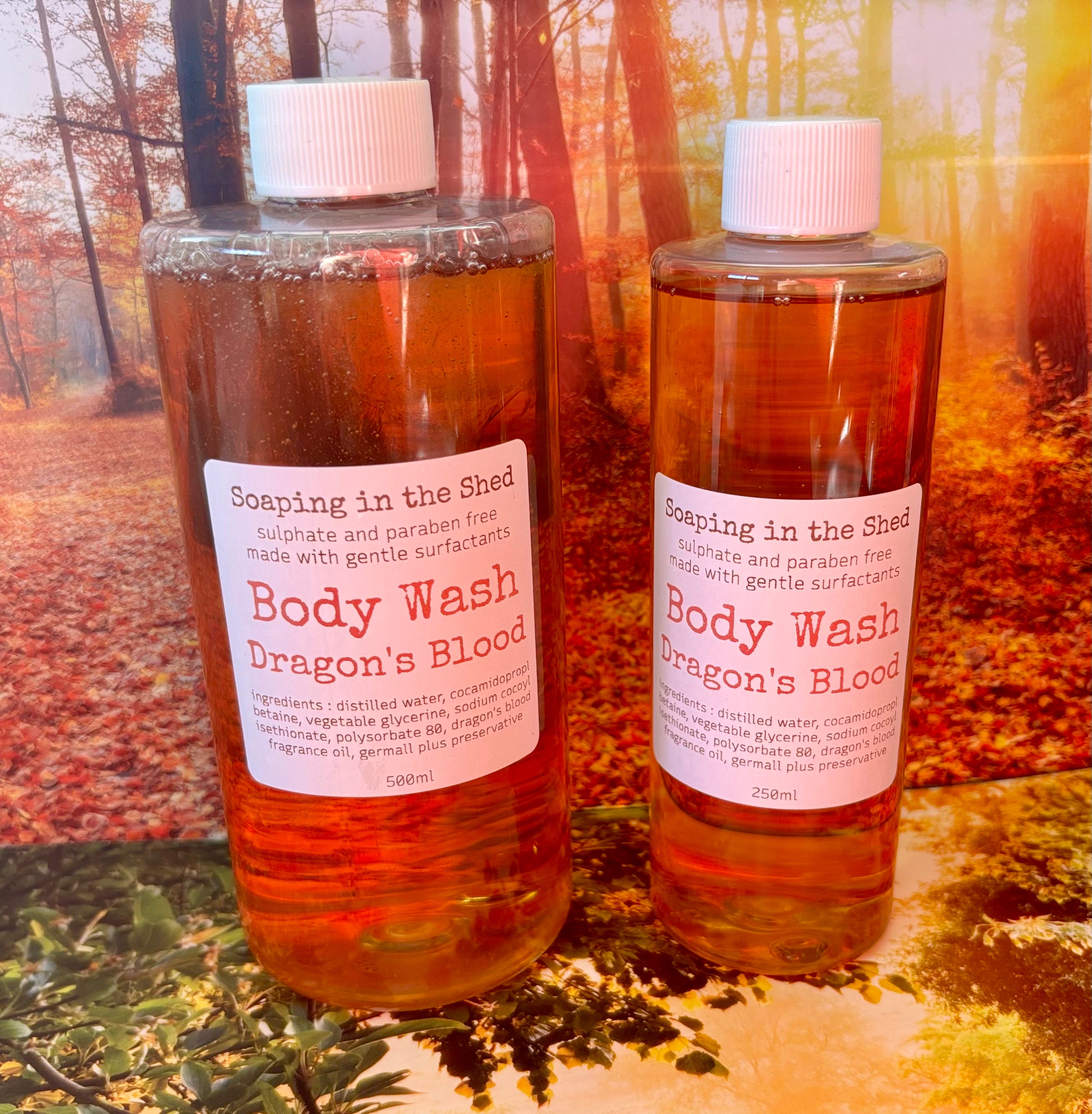 Body Wash with Vegetable Glycerine.