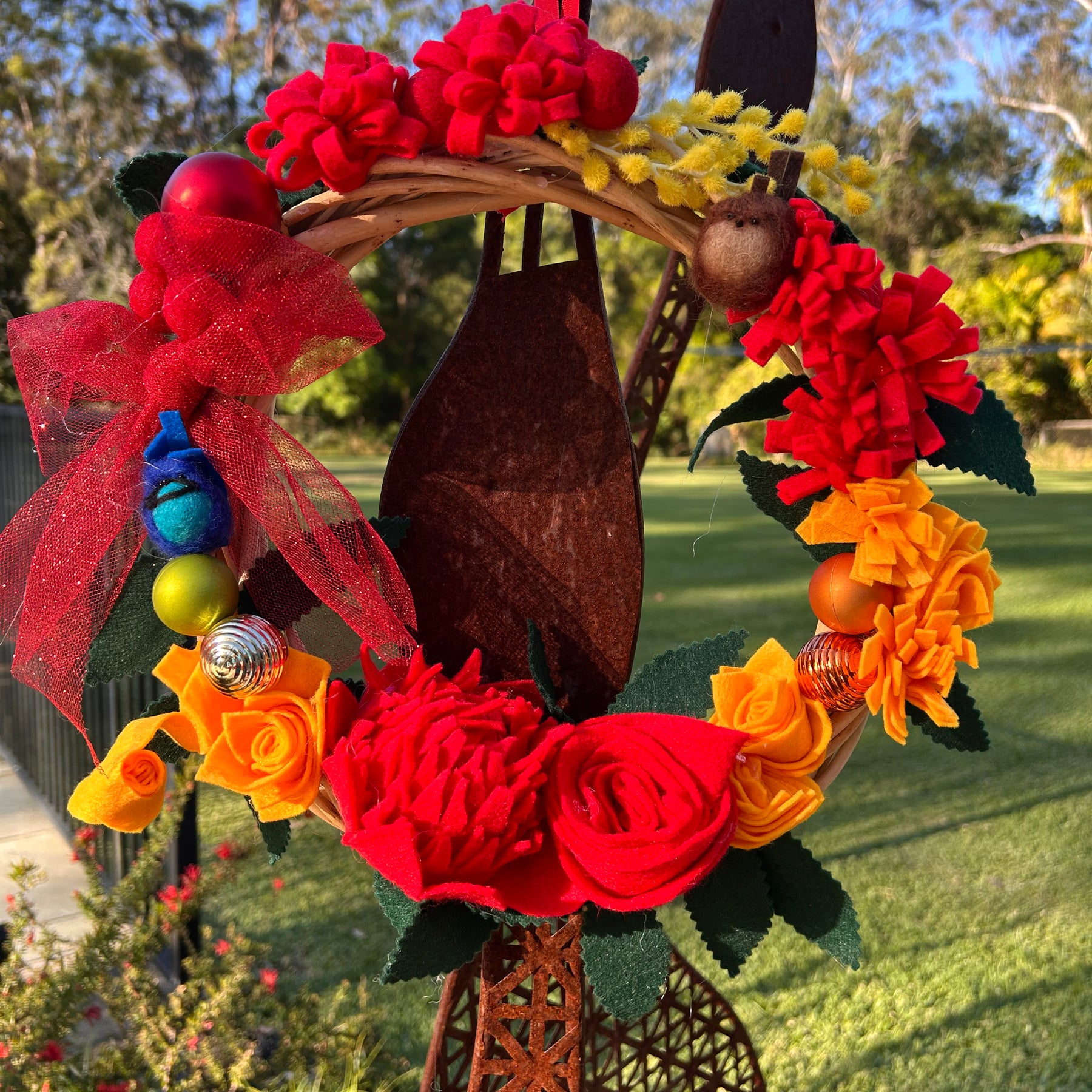 Aussie Wildflower Christmas Wreath