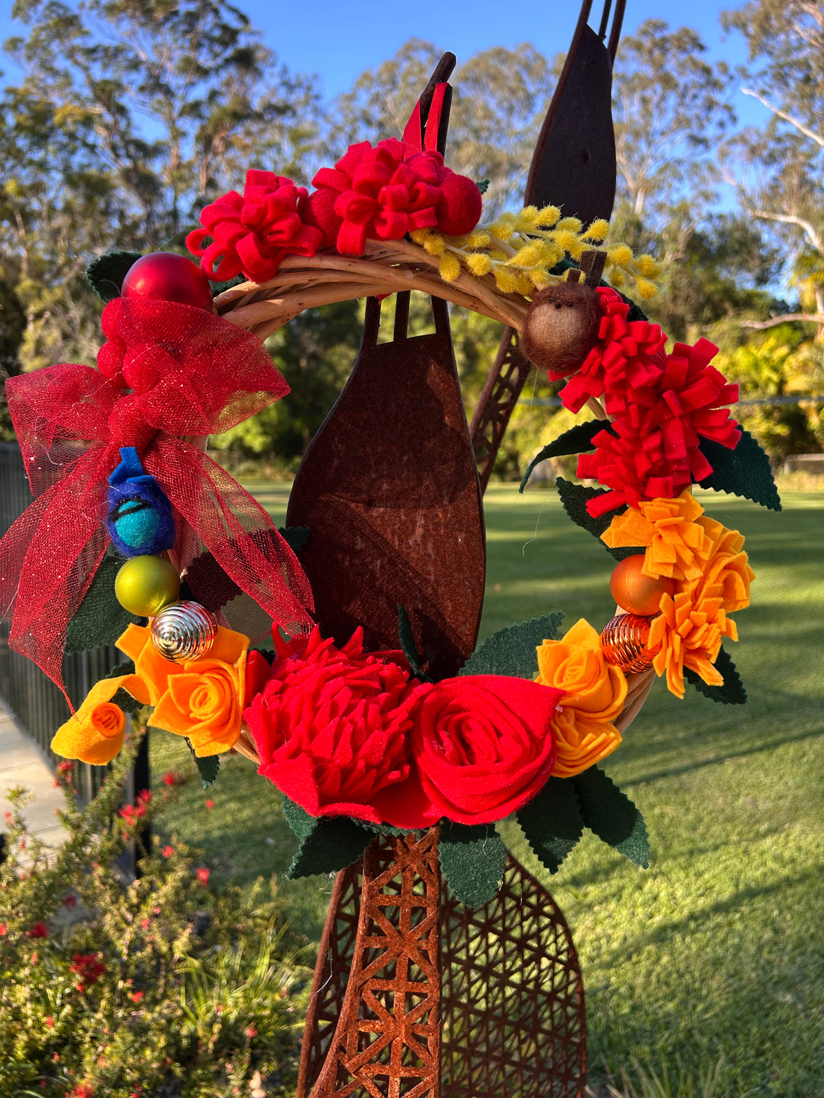 Aussie Wildflower Christmas Wreath