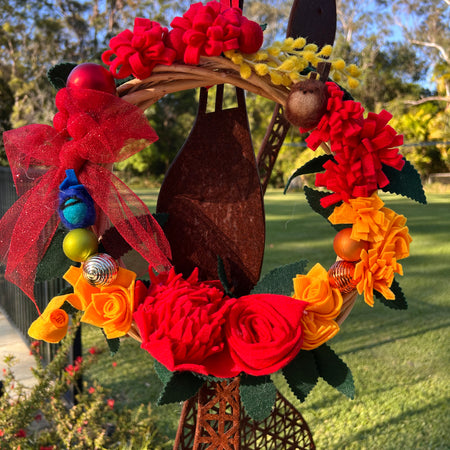 Aussie Wildflower Christmas Wreath