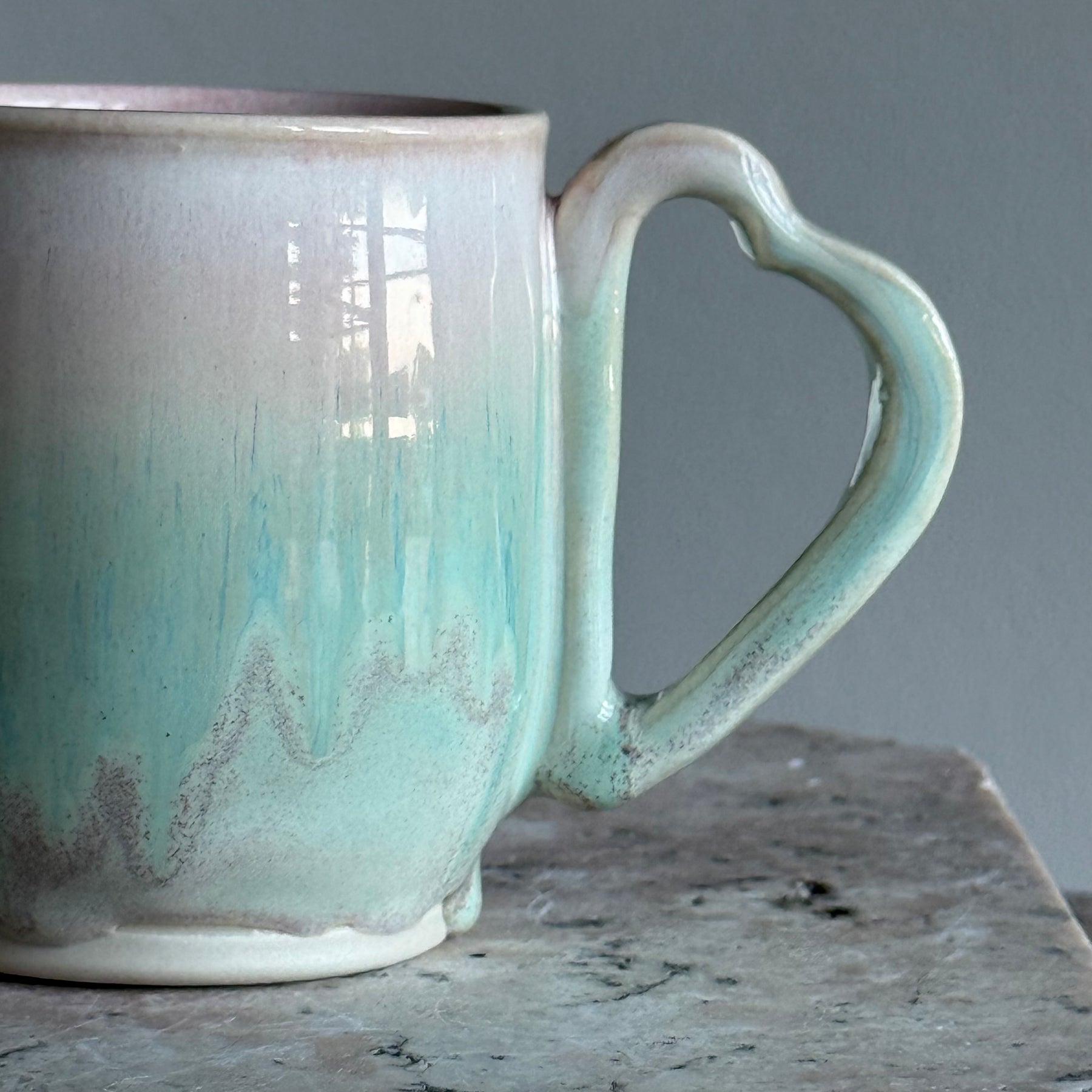 Mi Amore Mug  | Heart Shaped Handle Cup