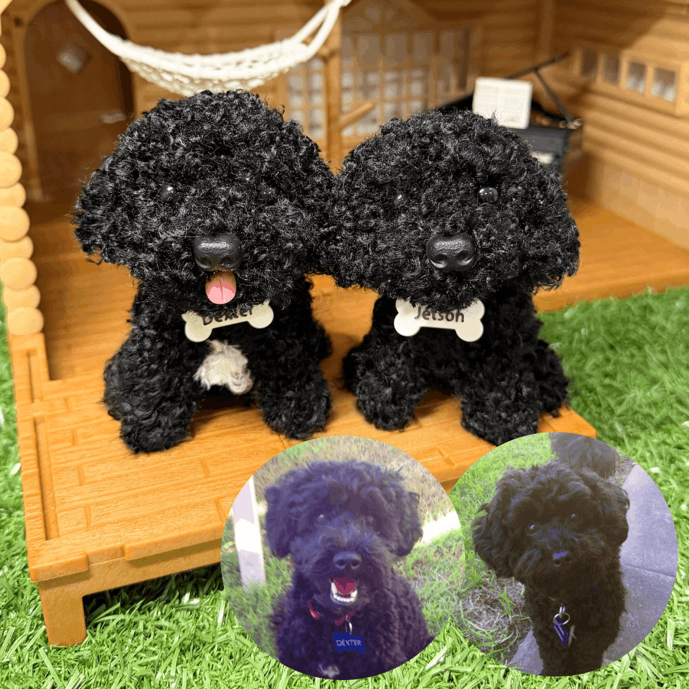 Custom Dog Replica from Photo, Poseable Art Doll, Pet Memorial Keepsake - Handmade Soft Sculpture, Personalised Plushie Ornament