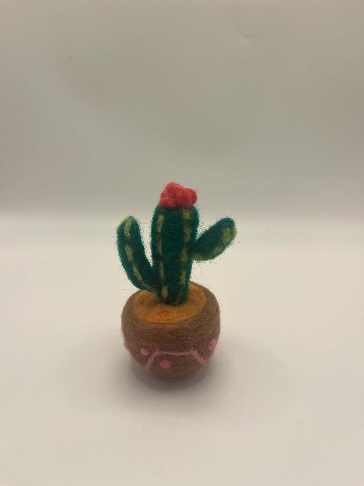 Needle felted cactus